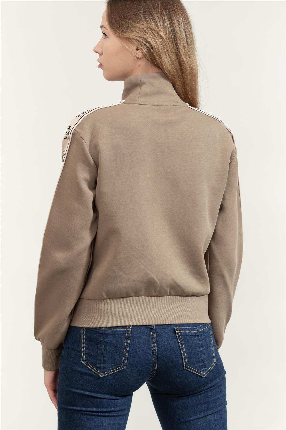 Guess Britney Kadın Aktif Fermuarlı Sweatshirt