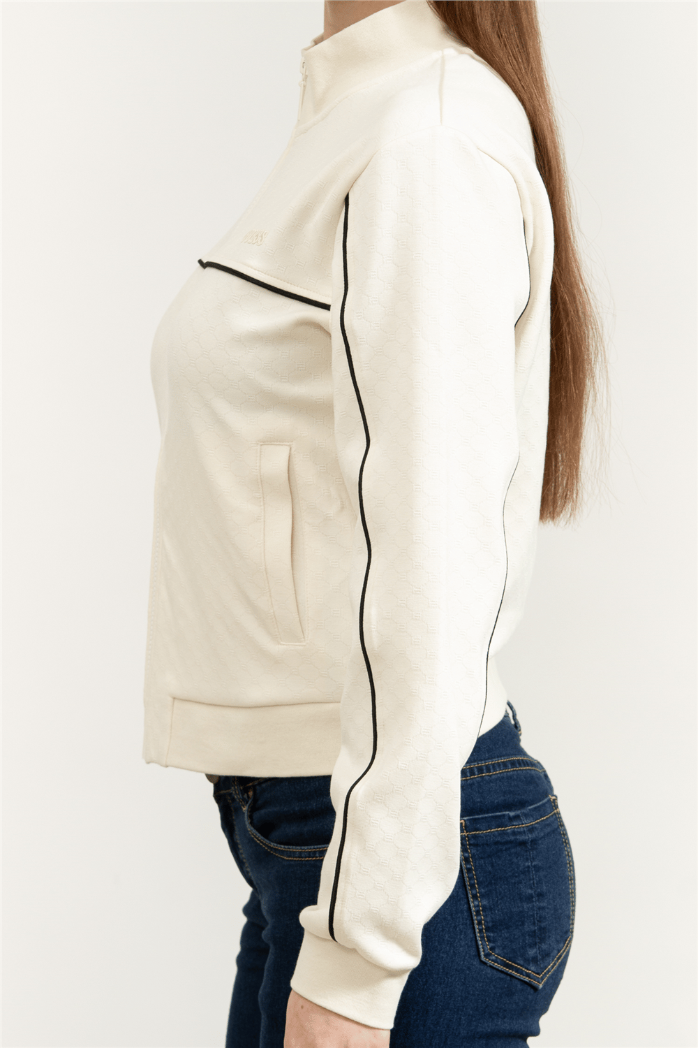 Guess Clara Kadın Aktif Fermuarlı Sweatshirt