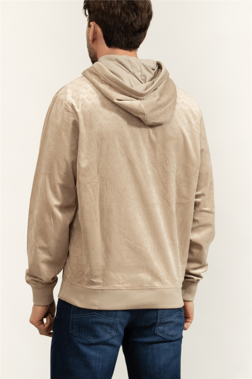 Guess Cochise Erkek Aktif Kapüşonlu Sweatshirt