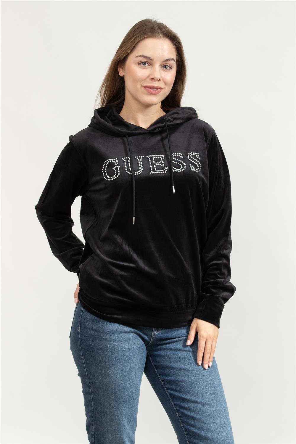 Guess Couture Kadın Aktif Kapüşonlu Sweatshirt