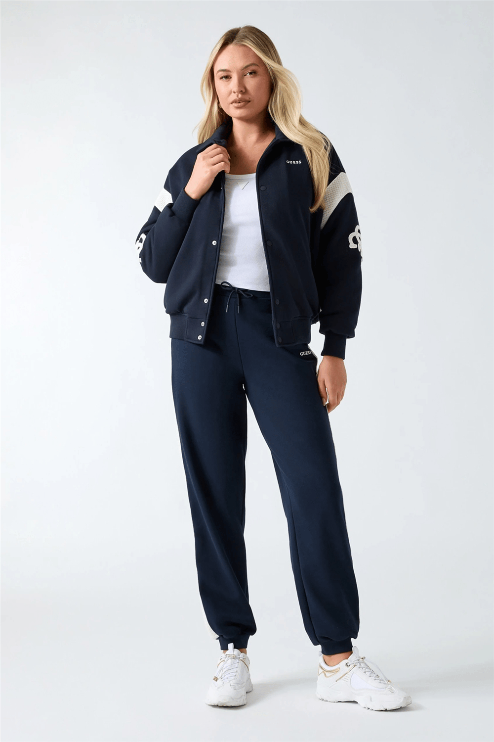 Guess Danika Kadın Aktif Bomber Mont Lacivert