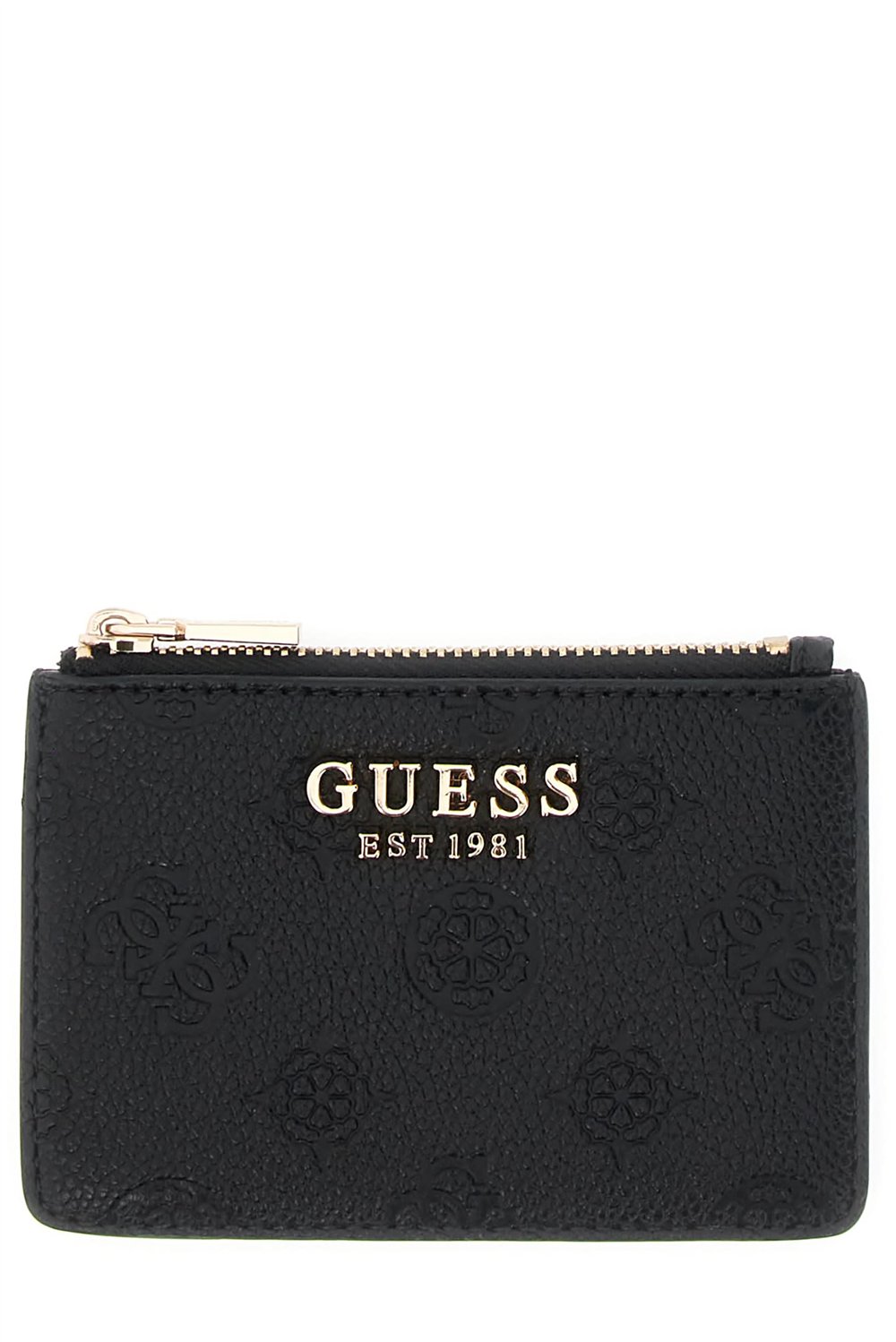 Guess Ella Logo Logo Kadın Kartlık Siyah