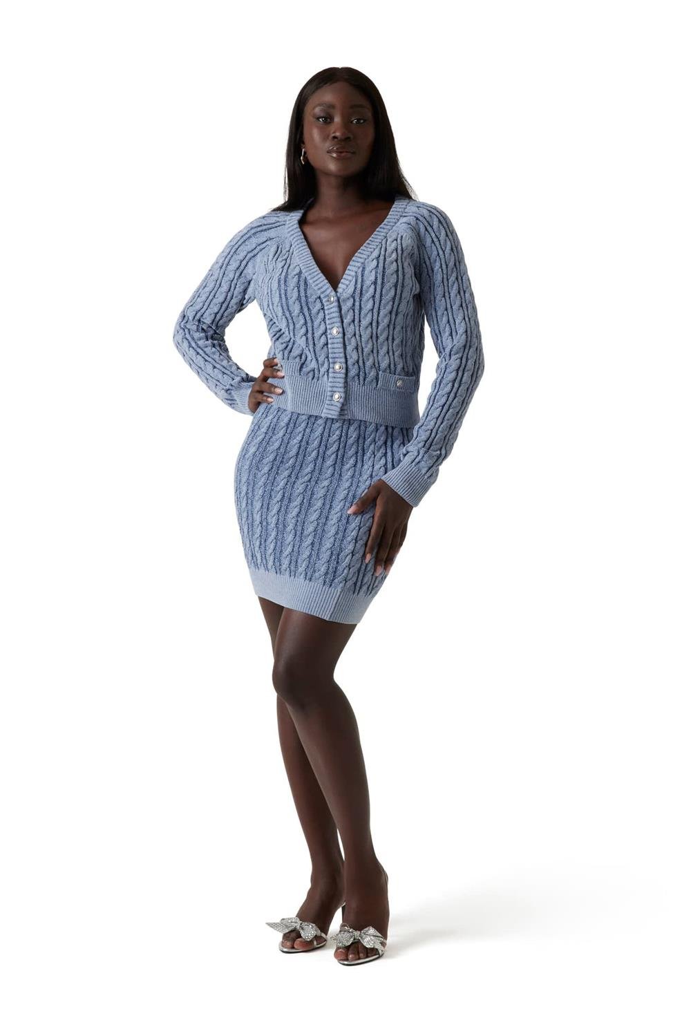 Guess Giselle Kadın Kalem Triko Etek