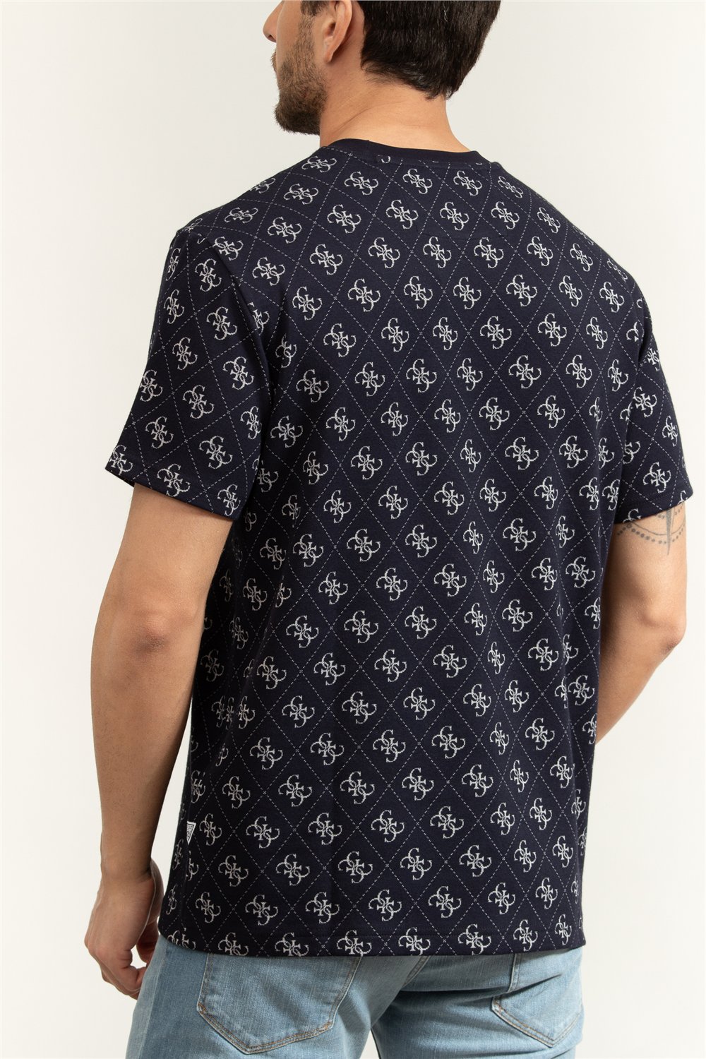 Guess Jacquard Erkek Triko