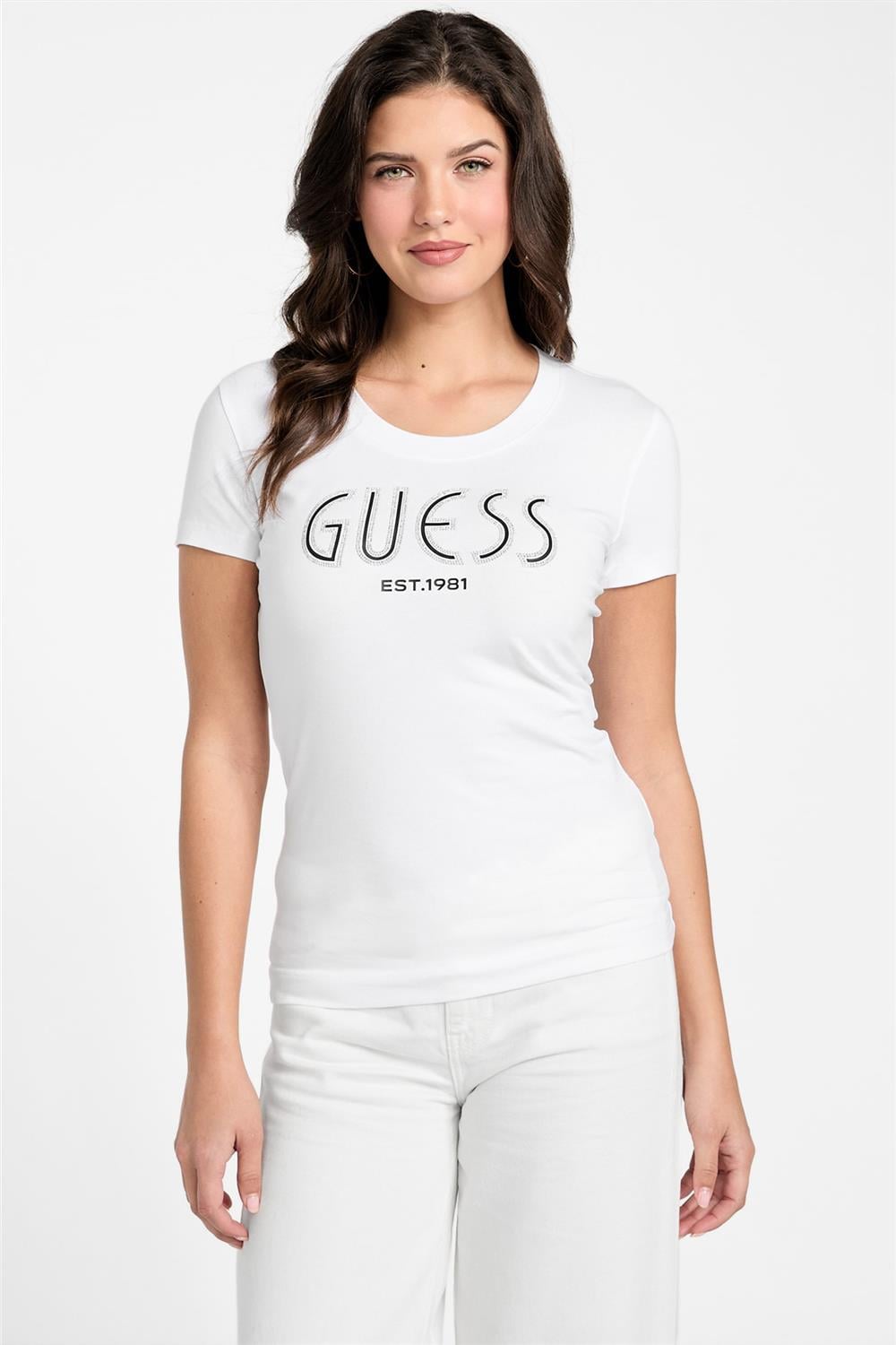 Guess Jersey Kadın Slim Fit T-Shirt