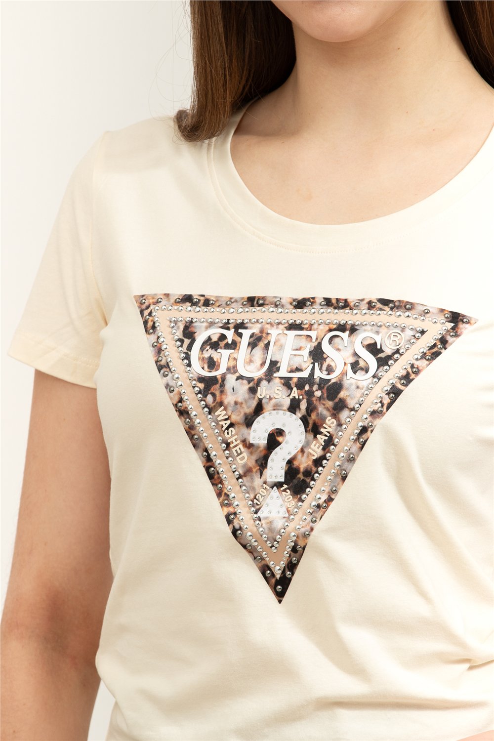 Guess Jersey Kadın Slim Fit T-Shirt