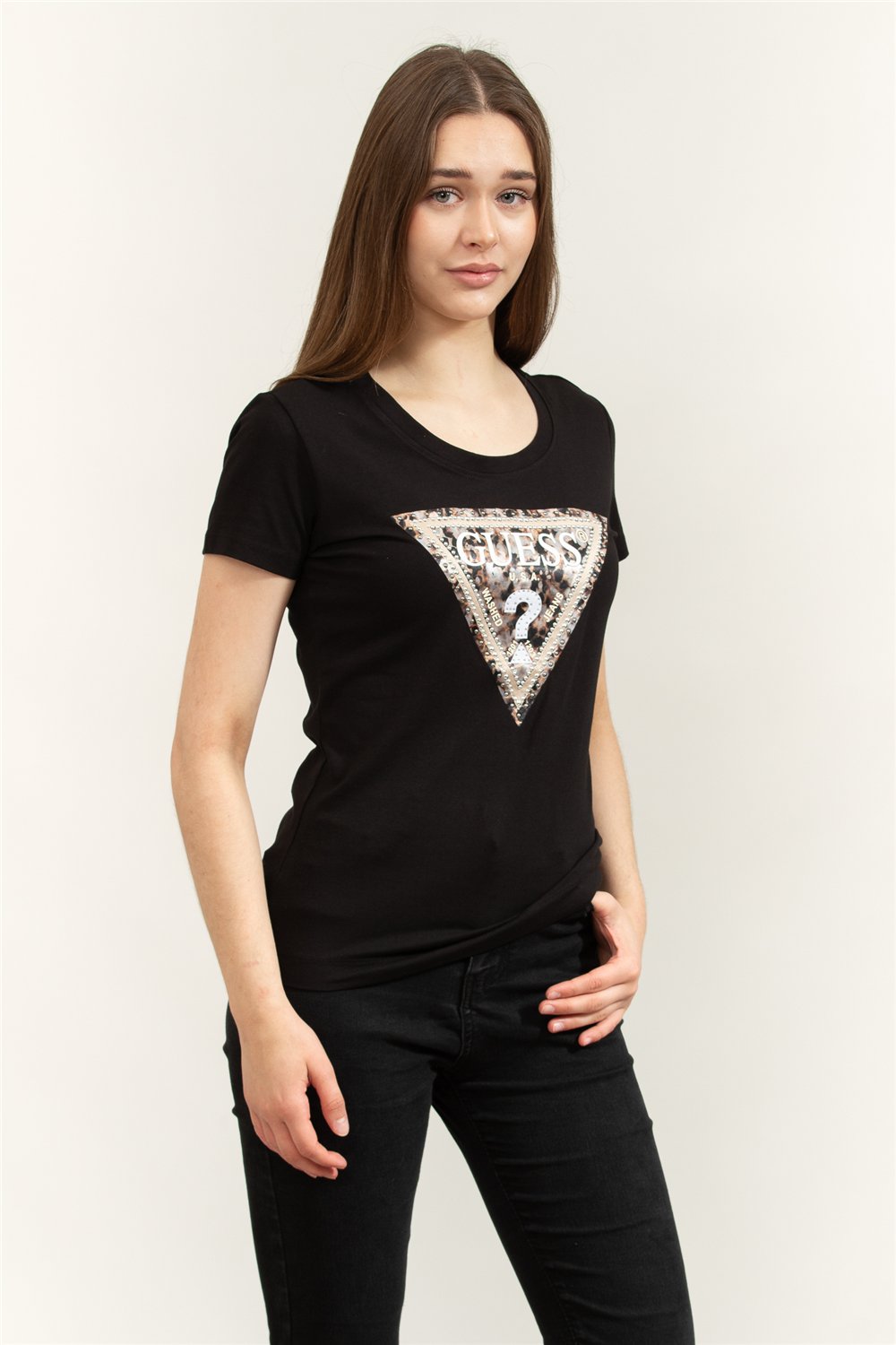 Guess Jersey Kadın Slim Fit T-Shirt