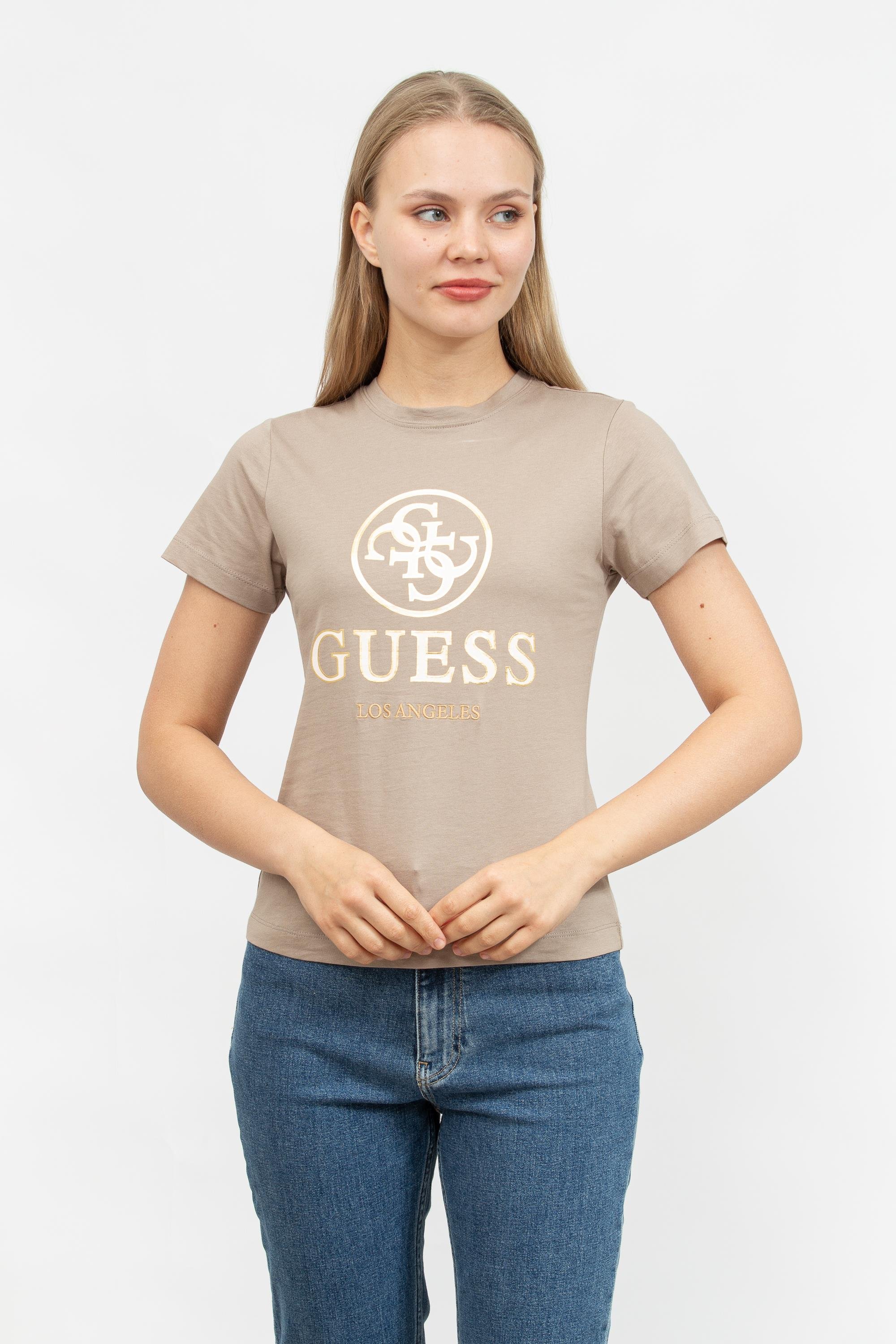 Guess Kadın Bisiklet Yaka T-Shirt