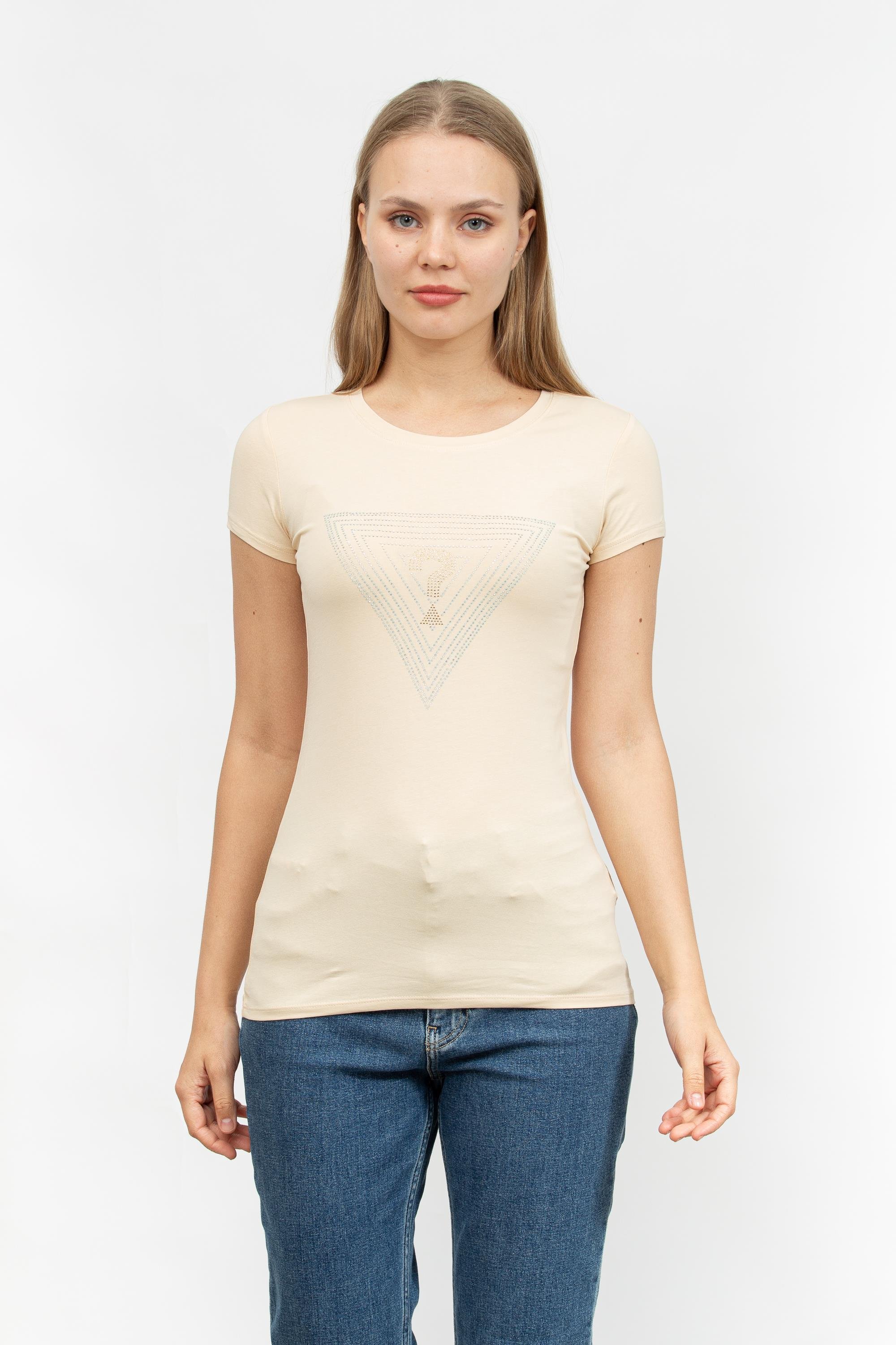 Guess Kadın Bisiklet Yaka T-Shirt