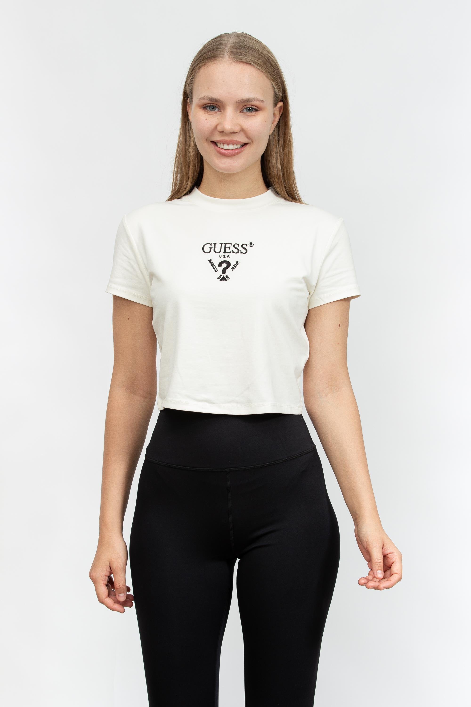 Guess Kadın Bisiklet Yaka T-Shirt