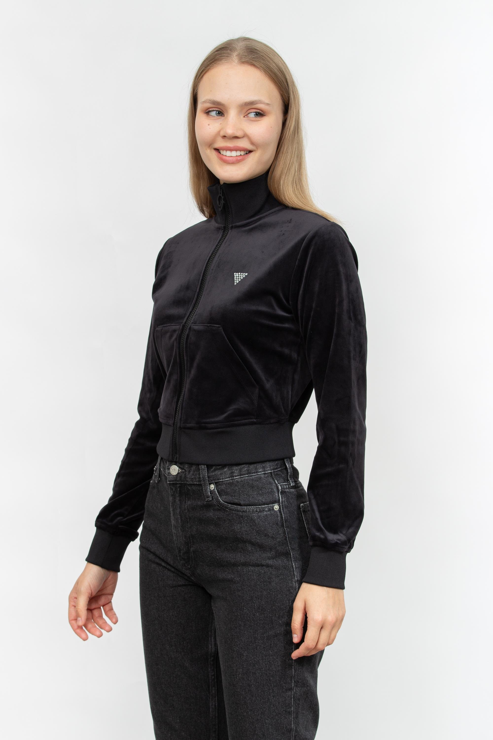 Guess Kadın Fermuarlı Sweatshirt