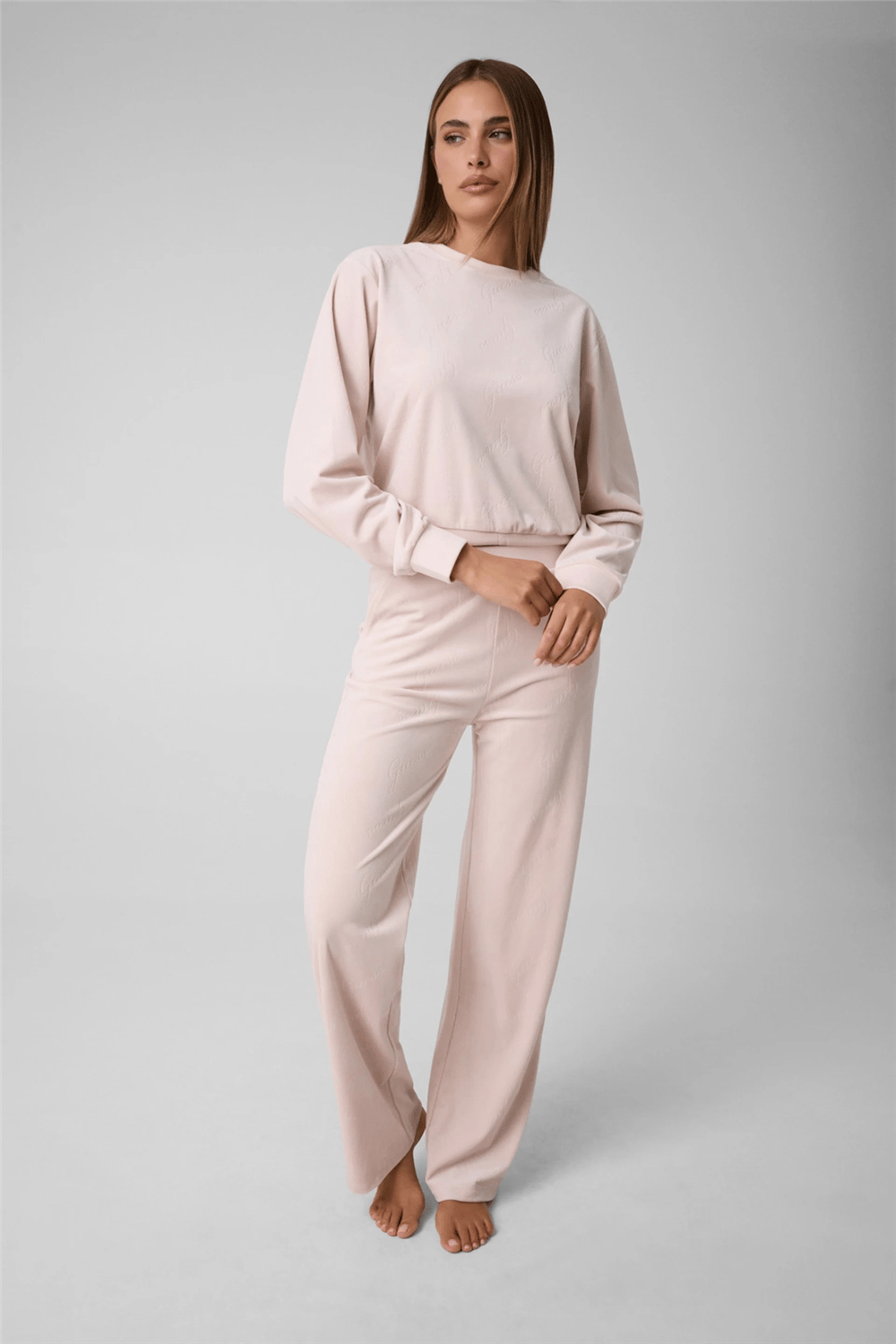 Guess Loren Kadın Regular Fit Pijama Altı Lila