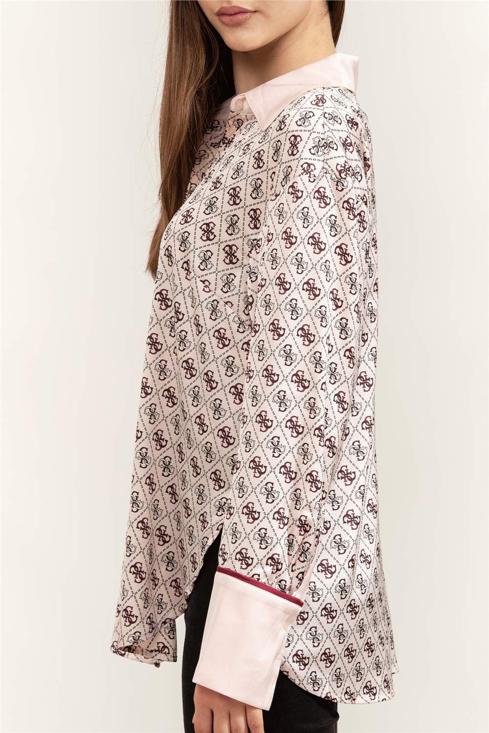 Guess Ls Alexandra Kadın Slim Fit Gömlek