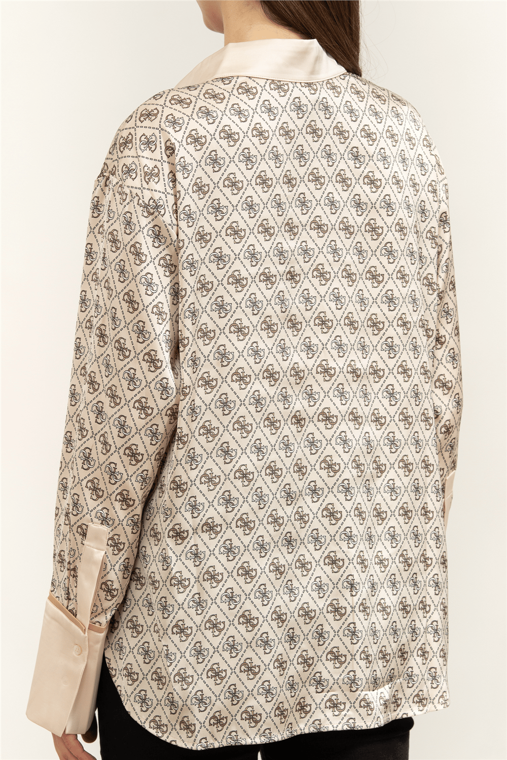 Guess Ls Alexandra Kadın Slim Fit Gömlek