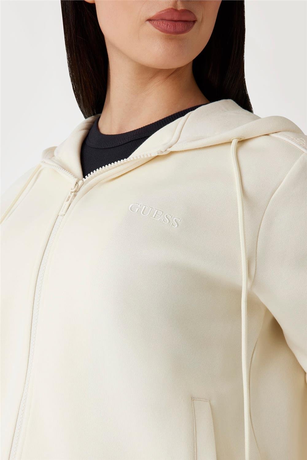 Guess Maryella Kadın Aktif Fermuarlı Sweatshirt