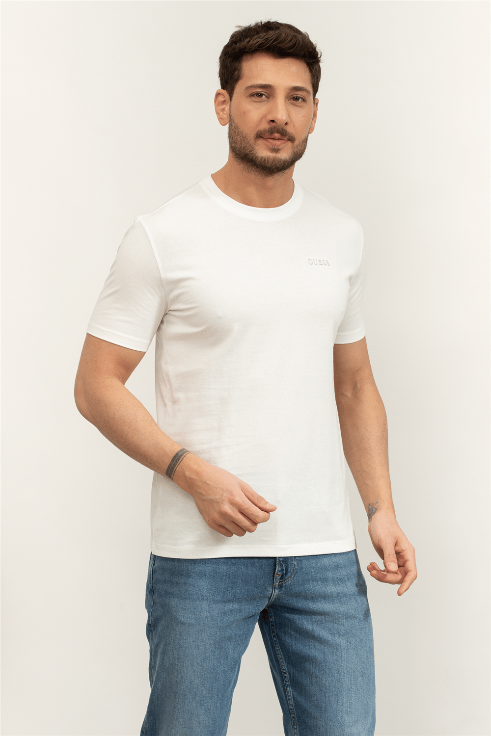 Guess Marzio Erkek Aktif Regular Fit T-Shirt