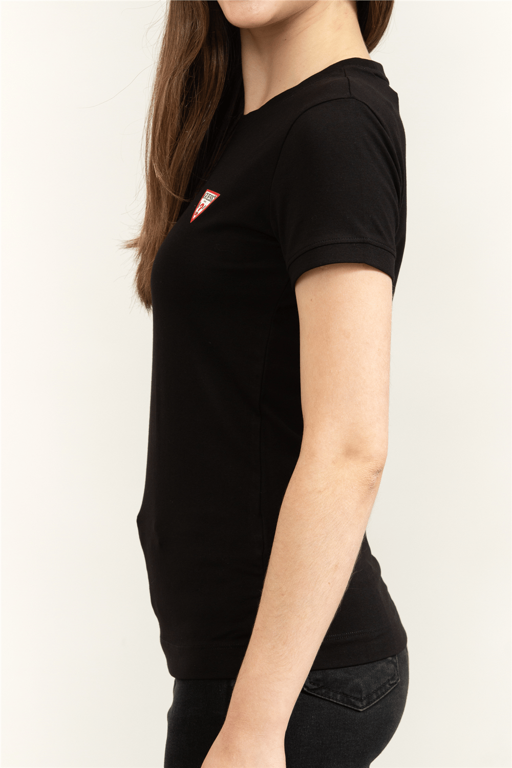 Guess Mini Triangle Kadın Slim Fit T-Shirt