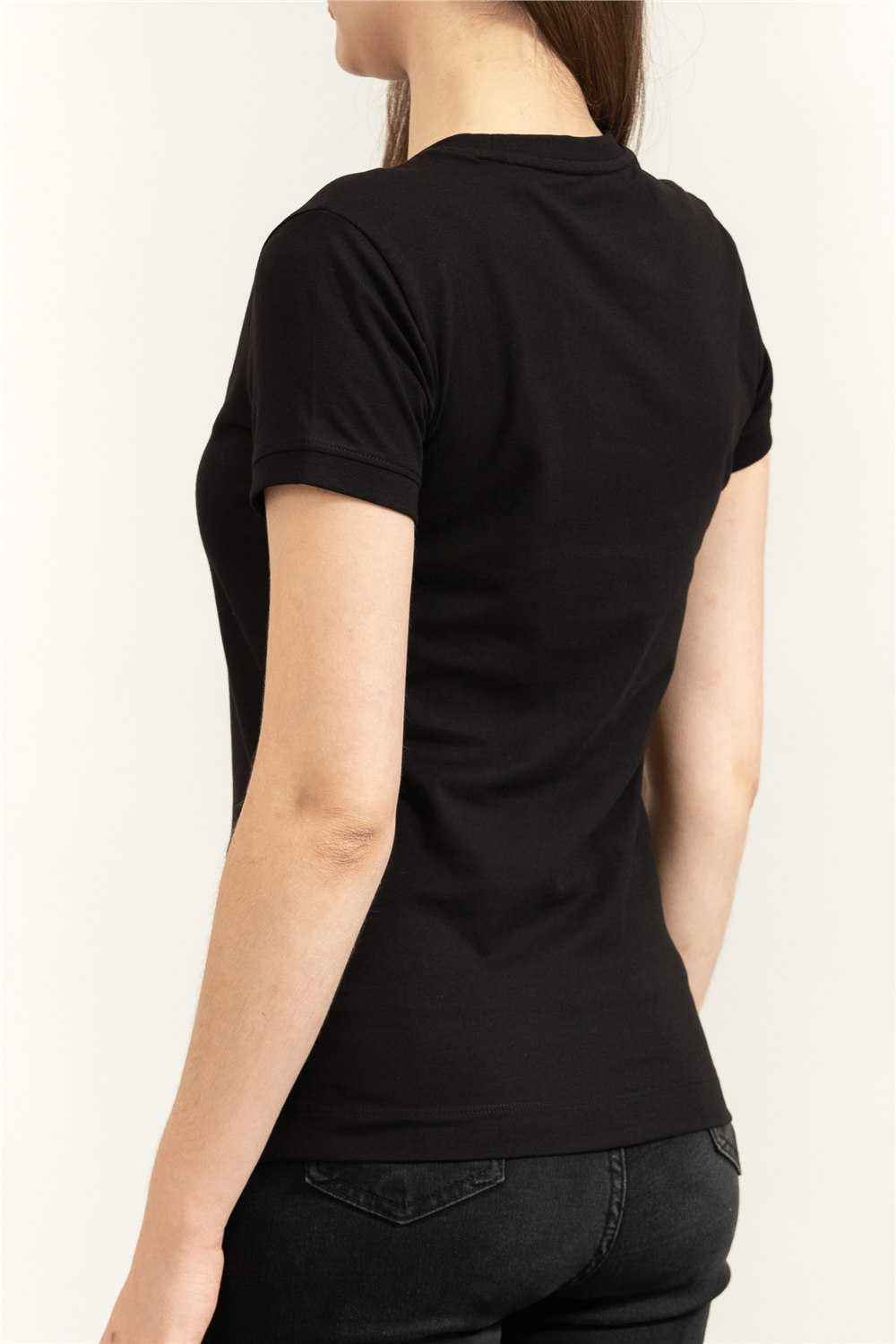 Guess Mini Triangle Kadın Slim Fit T-Shirt