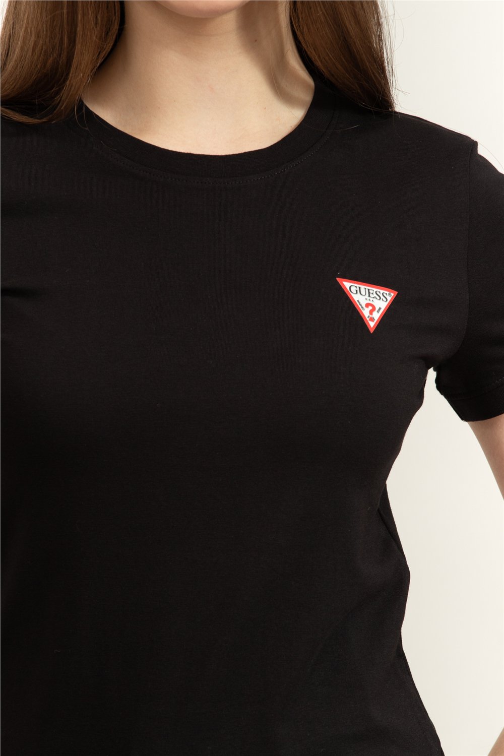 Guess Mini Triangle Kadın Slim Fit T-Shirt
