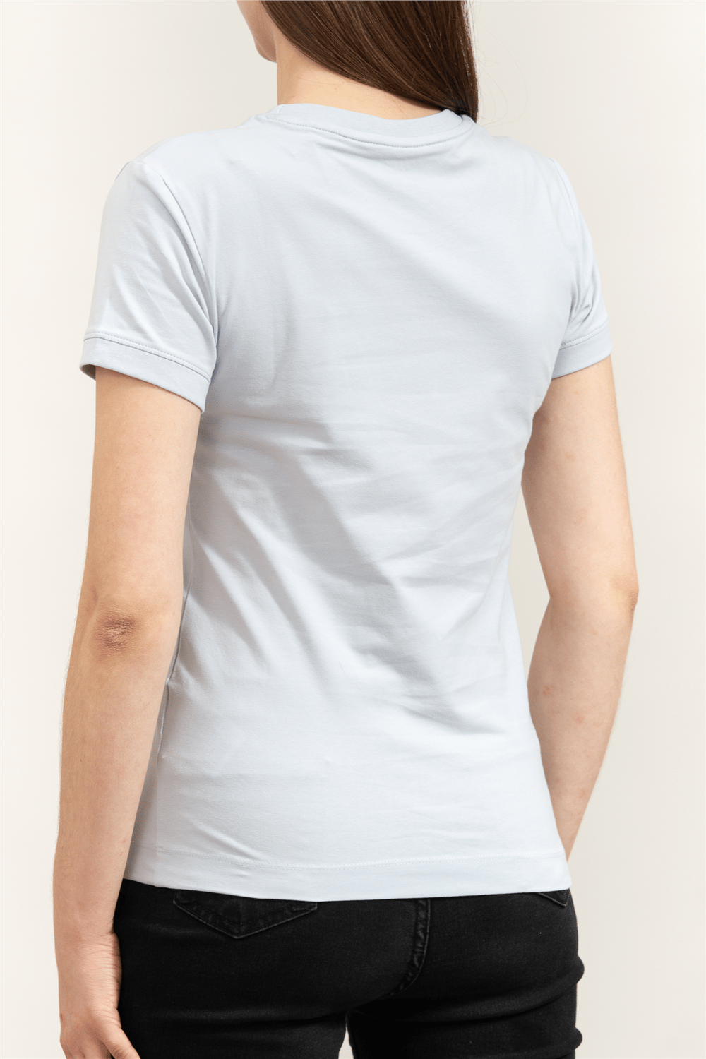 Guess Mini Triangle Kadın Slim Fit T-Shirt