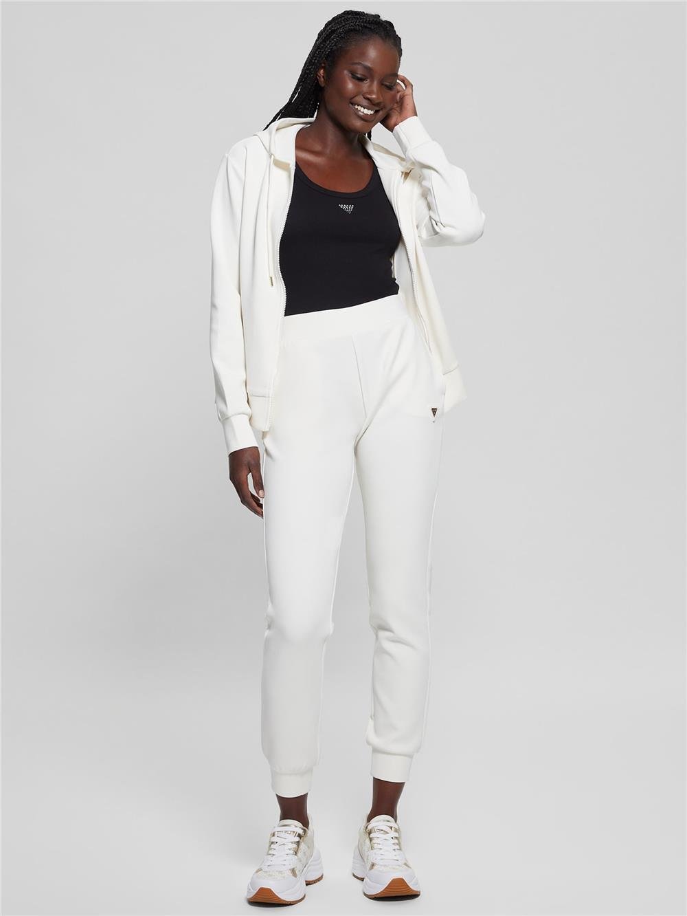 Guess Olympe Kadın Aktif Modal Karışımlı Scuba Sweatshirt
