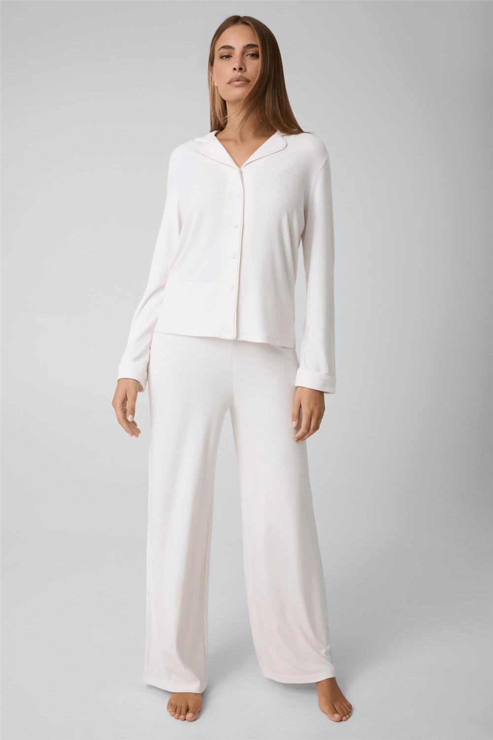 Guess Penelope Kadın Modal Pijama Takımı Beyaz