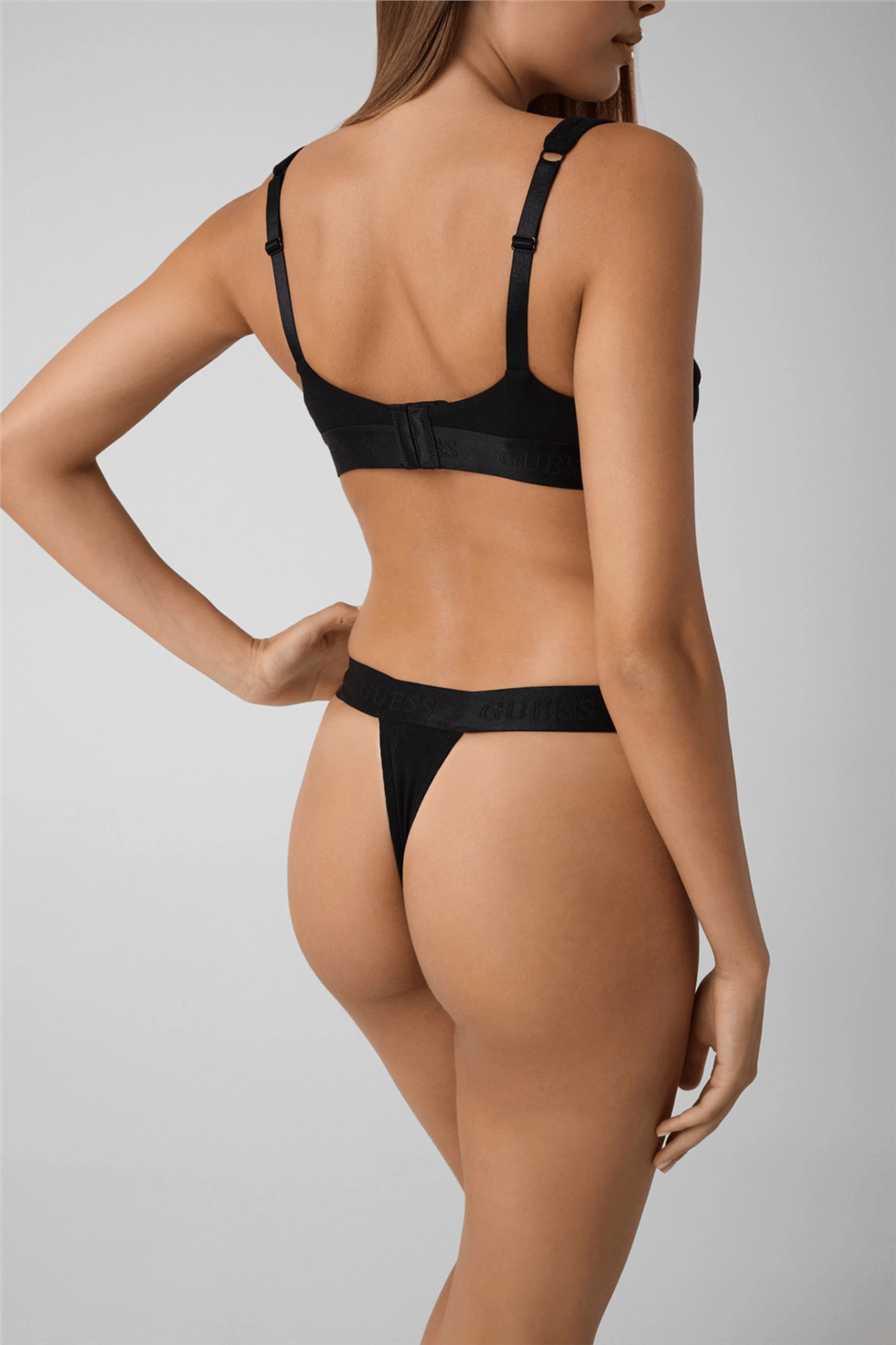 Guess Penelope Kadın Modal Tanga Külot Siyah