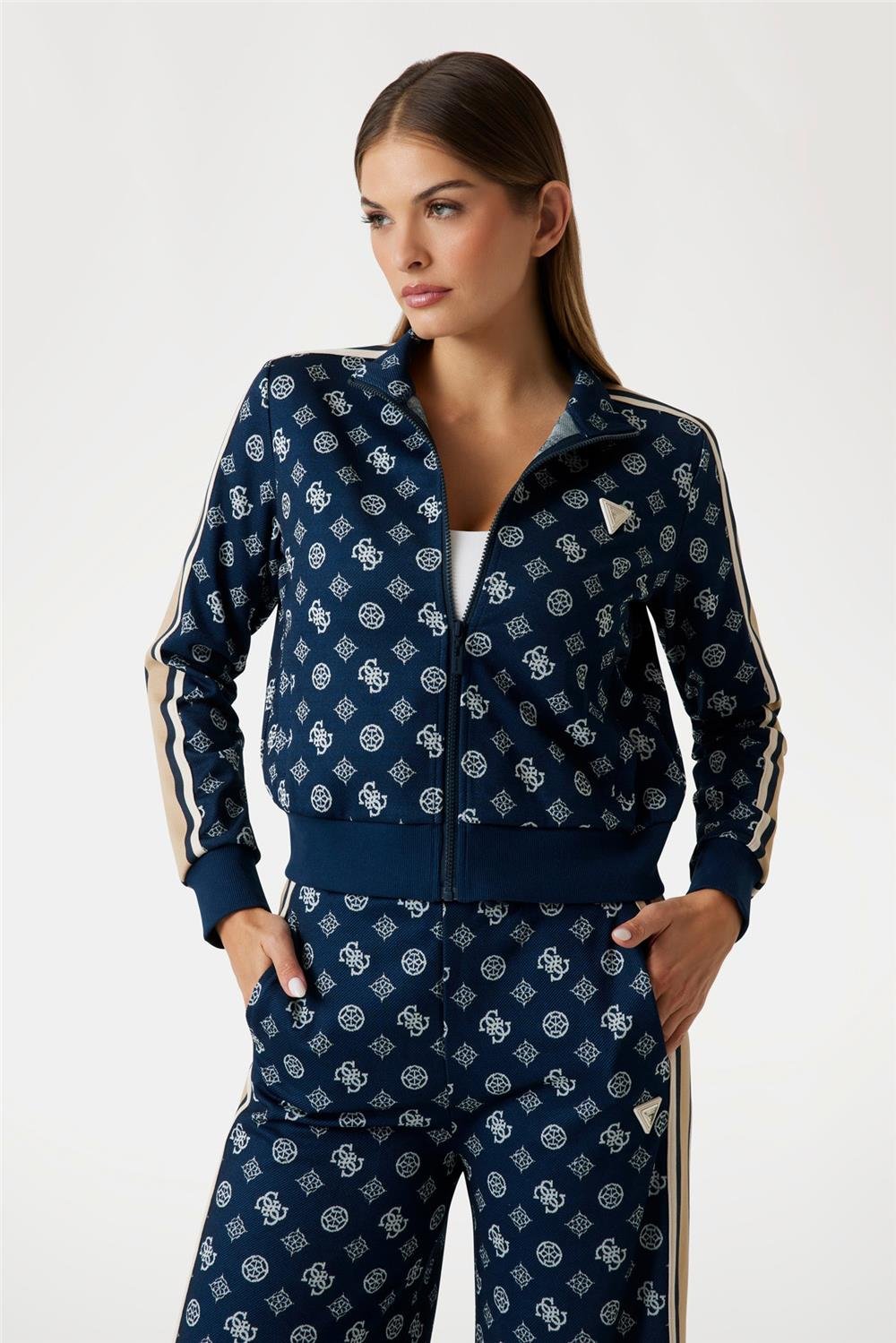 Guess Peony Kadın Aktif Fermuarlı Sweatshirt