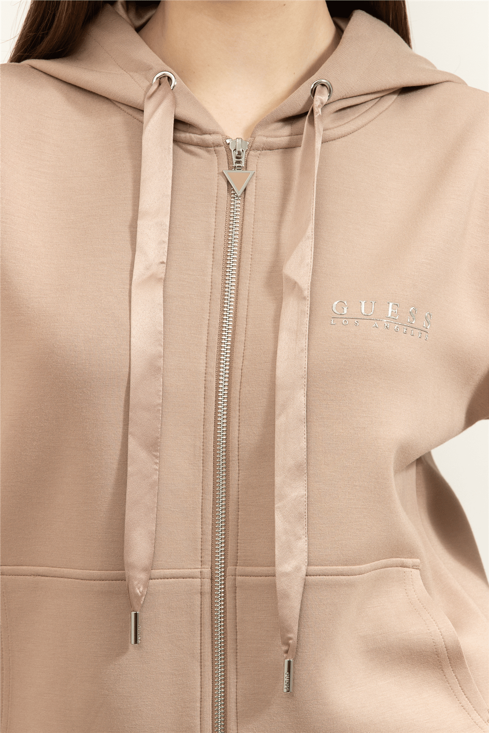 Guess Recy Kadın Scuba Kapüşonlu Sweatshirt