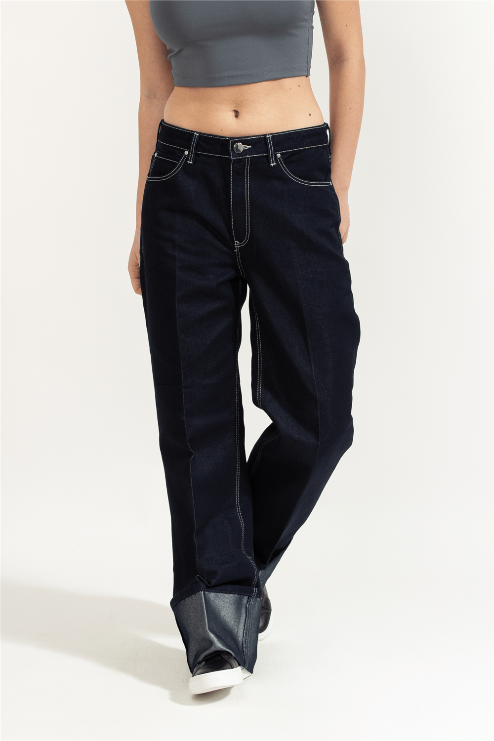 Guess Roll Kadın Regular Fit Jean Pantolon