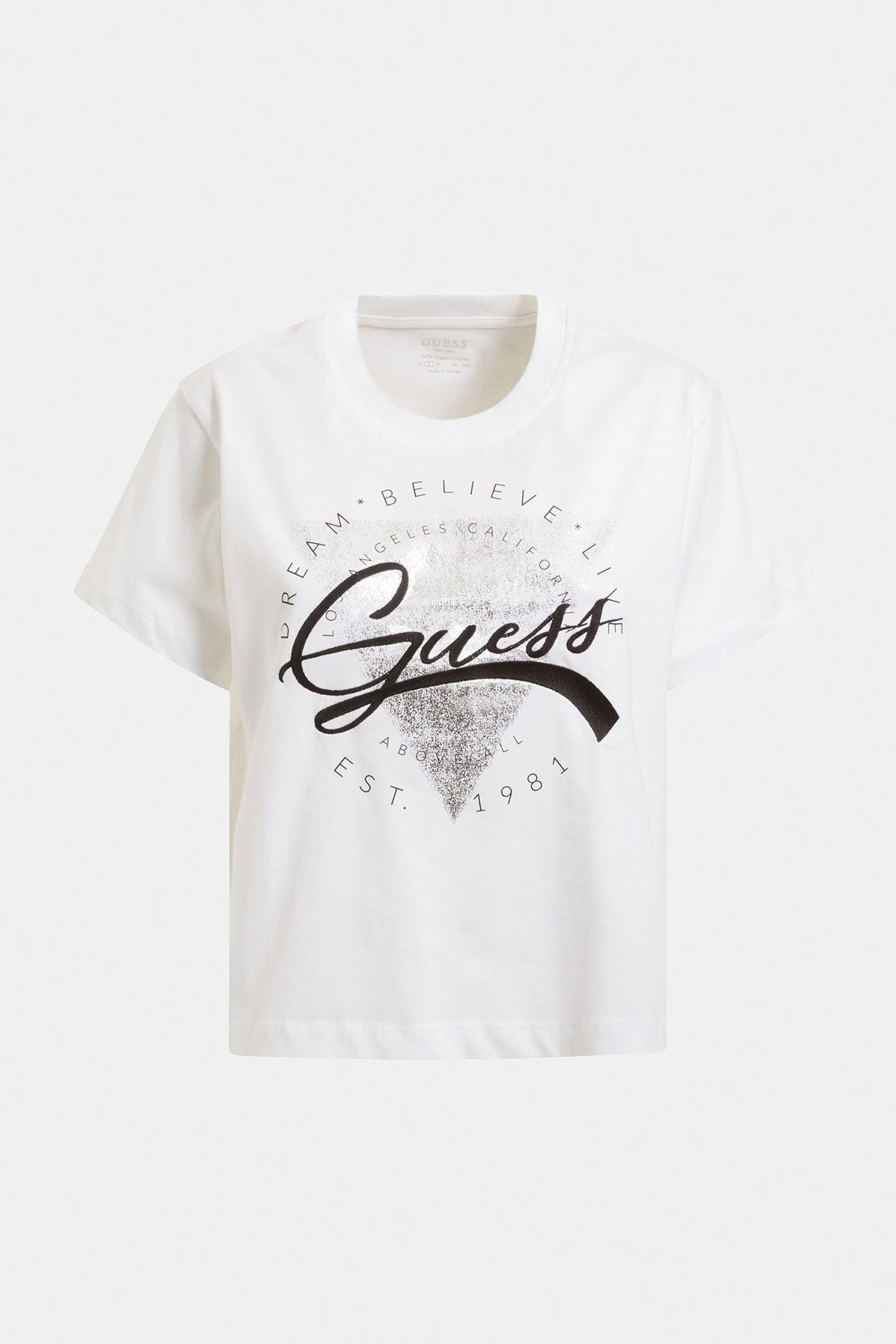 Guess Ss Cn Rocsena Kadın Bisiklet Yaka T-Shirt