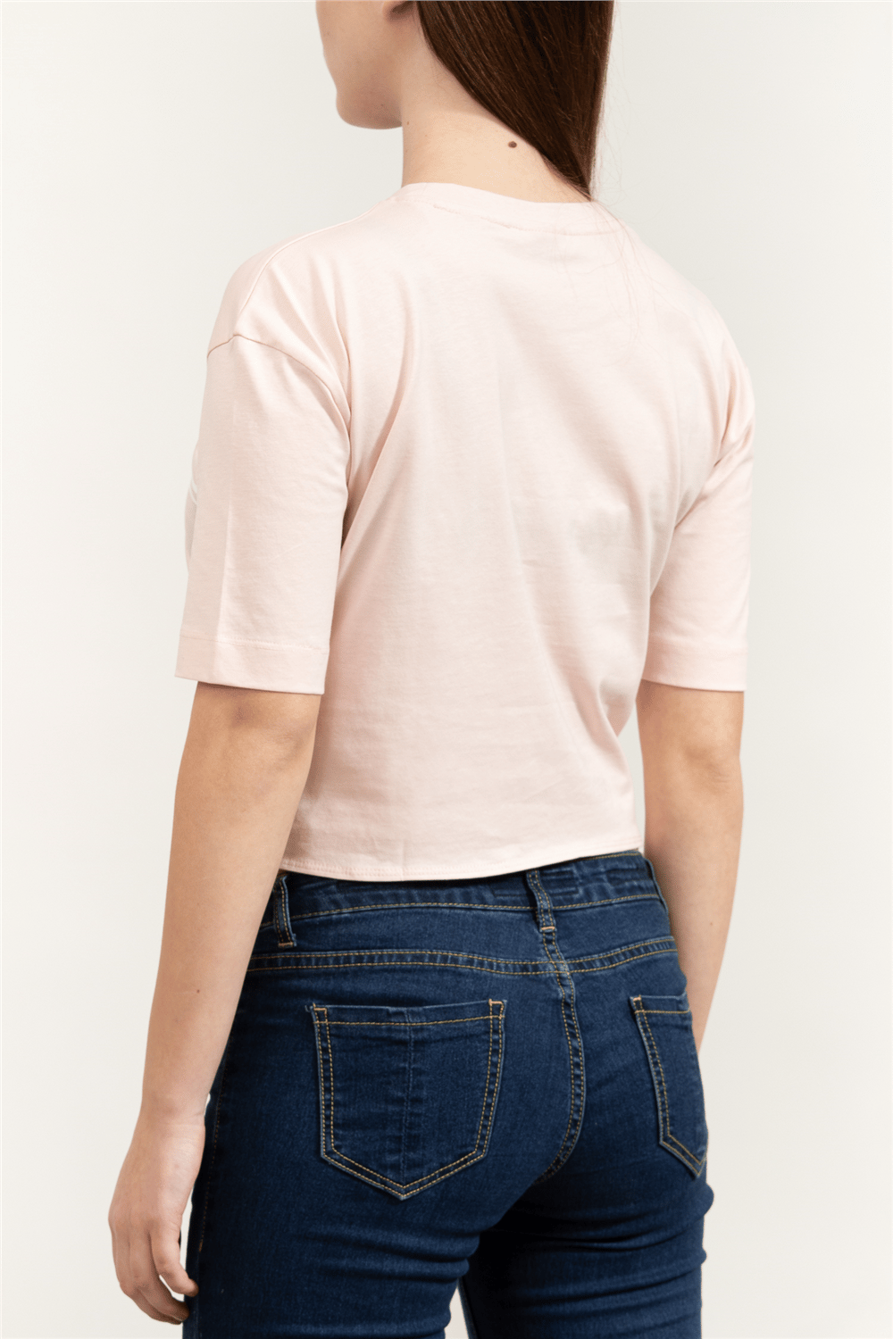 Guess Stream Kadın Aktif Boxy Fit Bisiklet Yaka T-Shirt