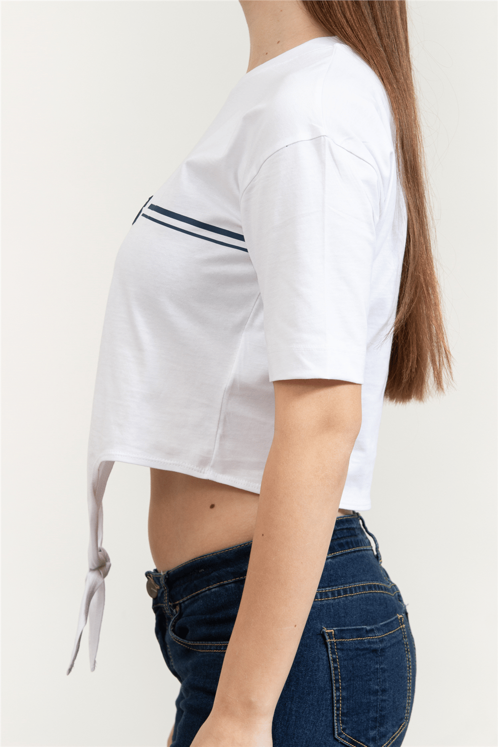 Guess Stream Kadın Aktif Boxy Fit Bisiklet Yaka T-Shirt