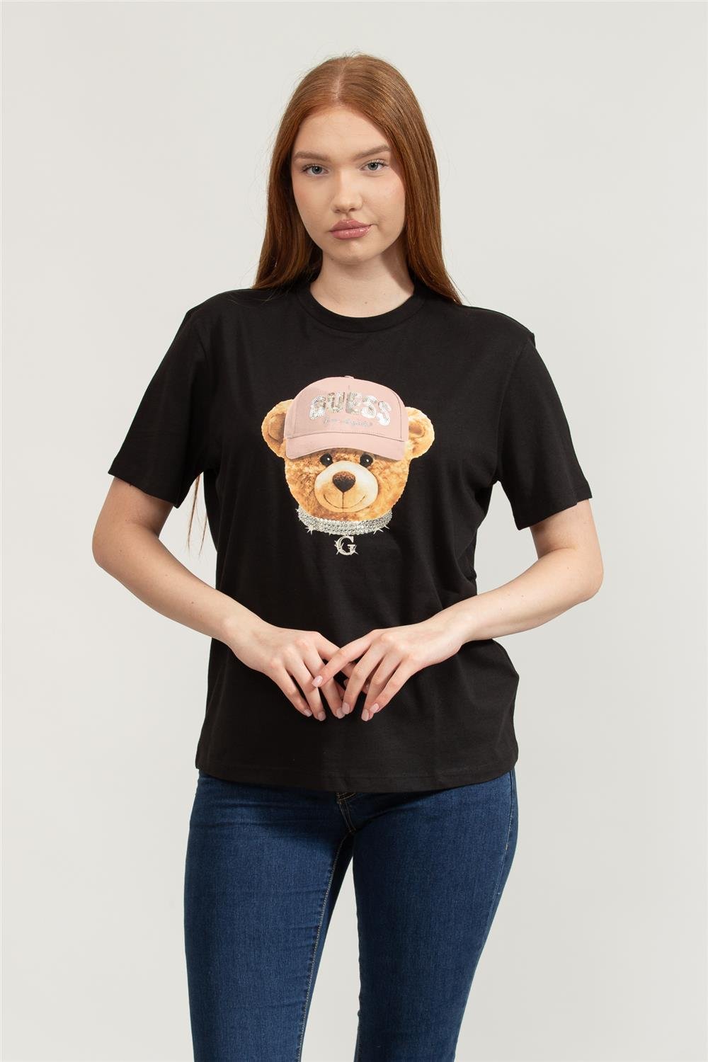 Guess Teddy Kadın Aktif Regular Fit T-Shirt