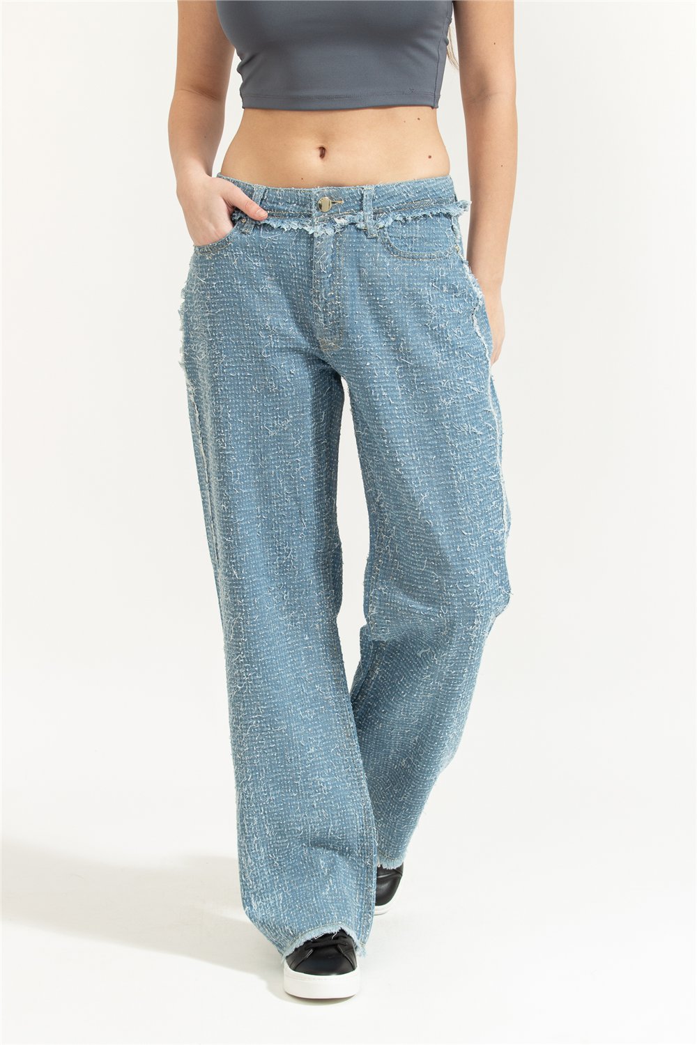 Guess Tokyo Kadın Relaxed Fit Jean Pantolon