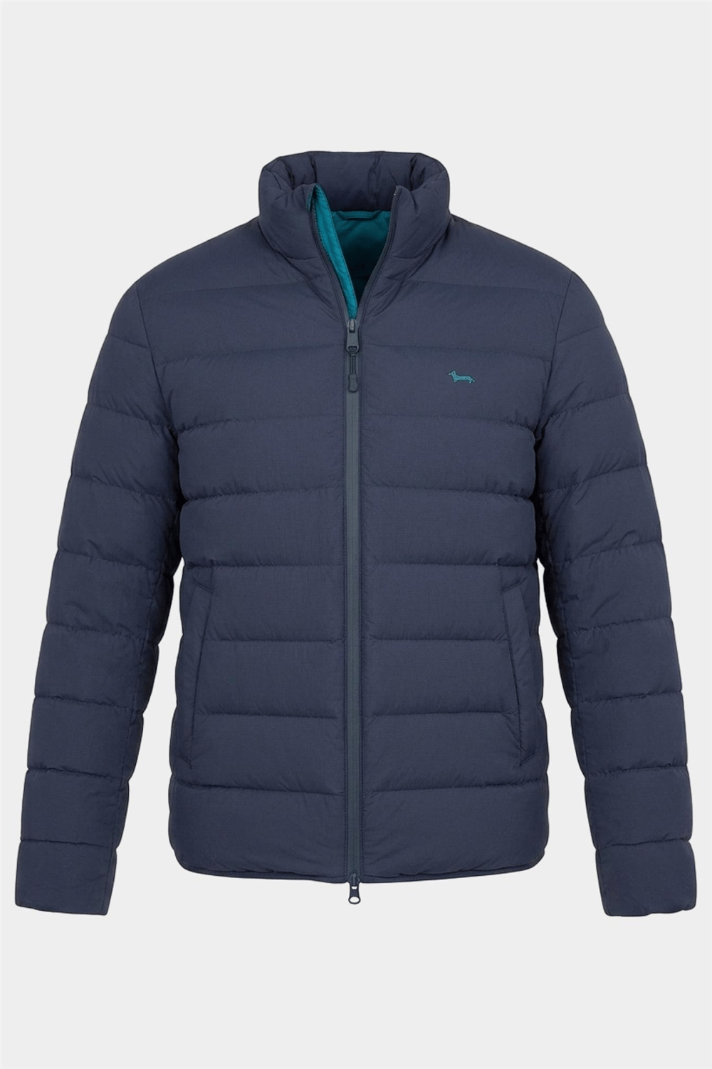 Harmont Blaine Bomber In Nylon Ribstop Erkek Bomber Mont Lacivert