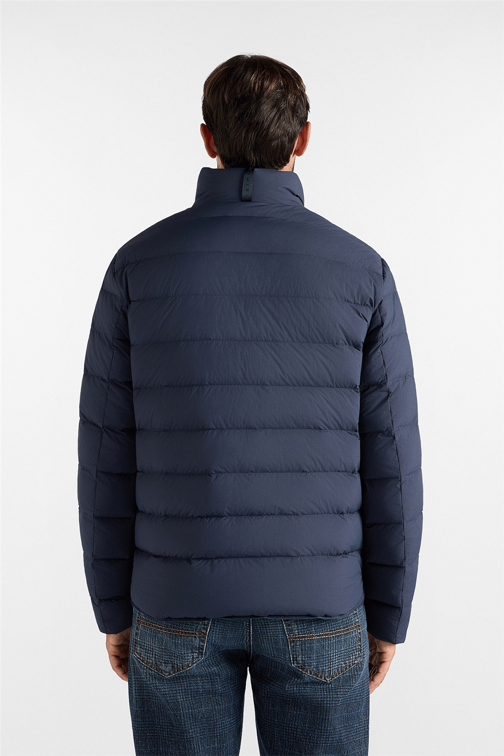 Harmont Blaine Bomber In Nylon Ribstop Erkek Bomber Mont Lacivert