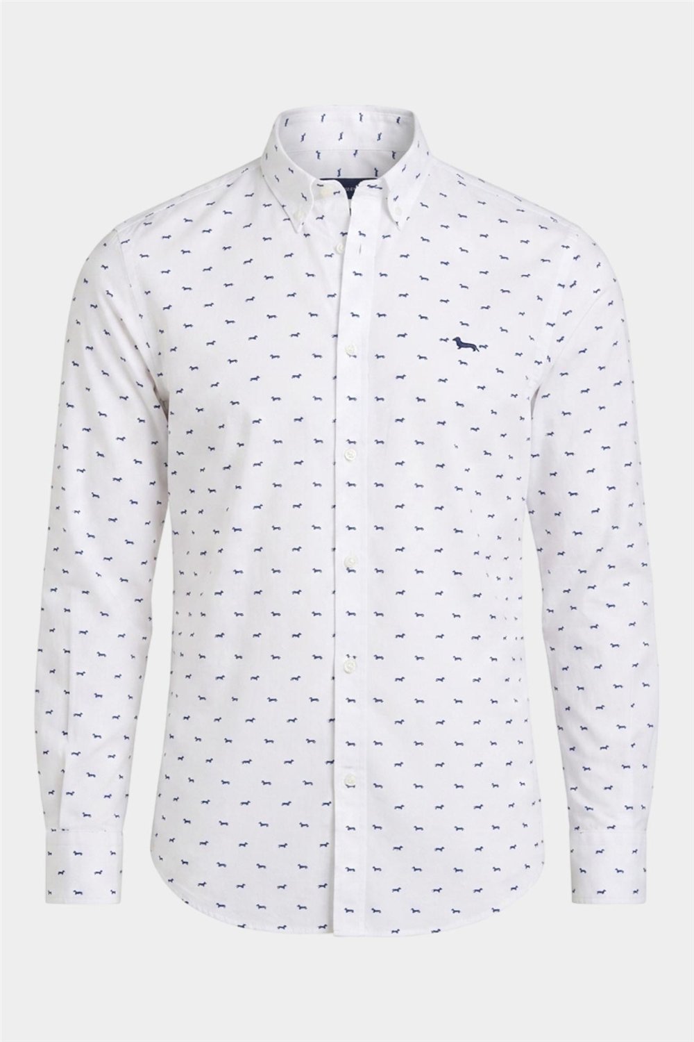 Harmont Blaine Camicia Stampa All Over Erkek Gömlek Lacivert
