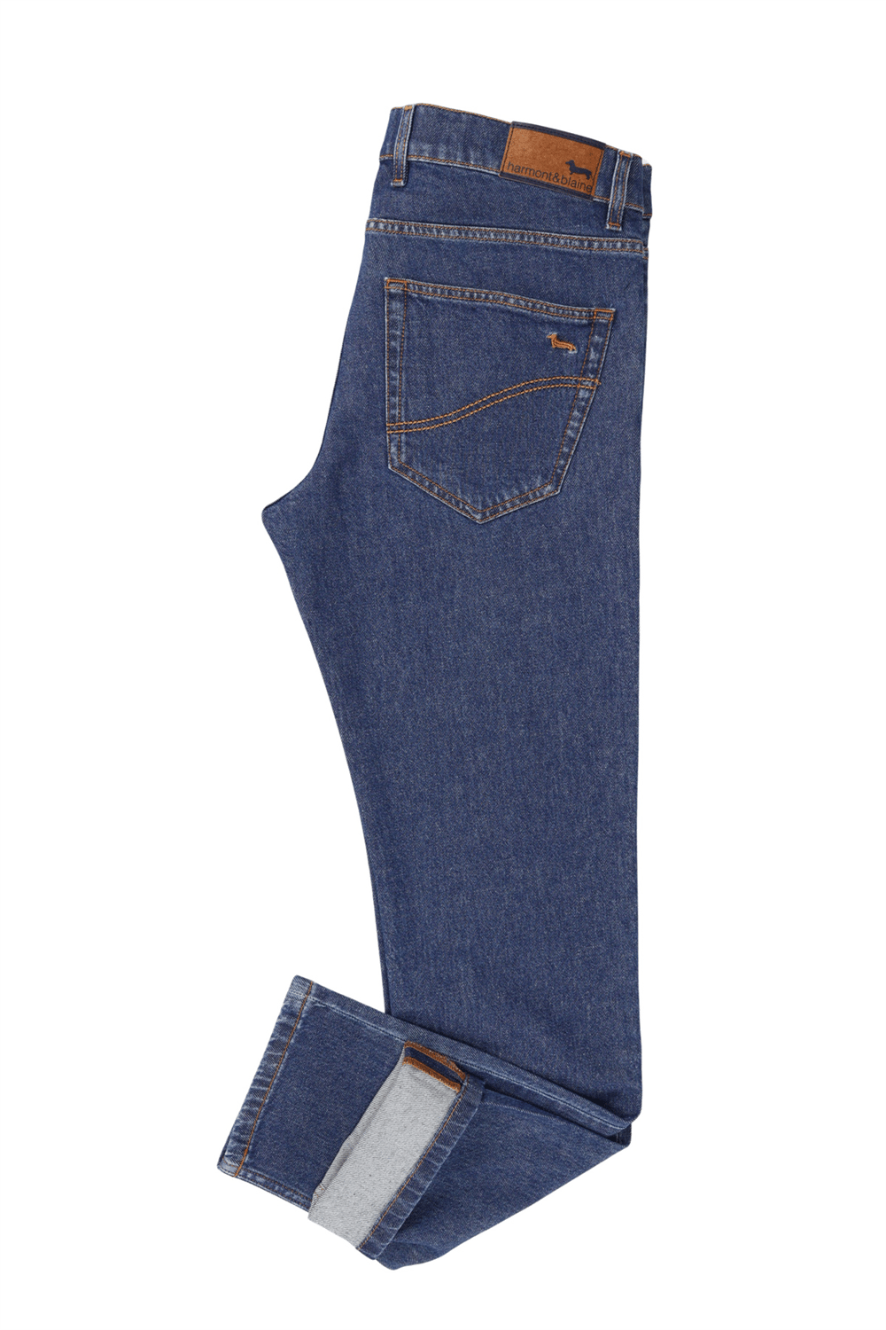 Harmont Blaine Denim 5 Tk Narrow 10 Erkek 5 Cepli Pantolon İndigo Mavi