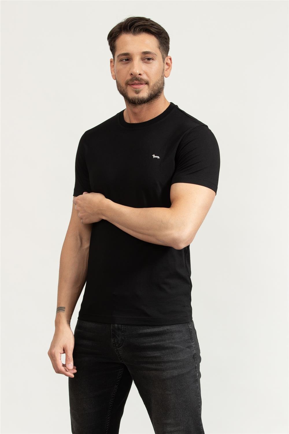 Harmont Blaine Erkek Bisiklet Yaka T-Shirt