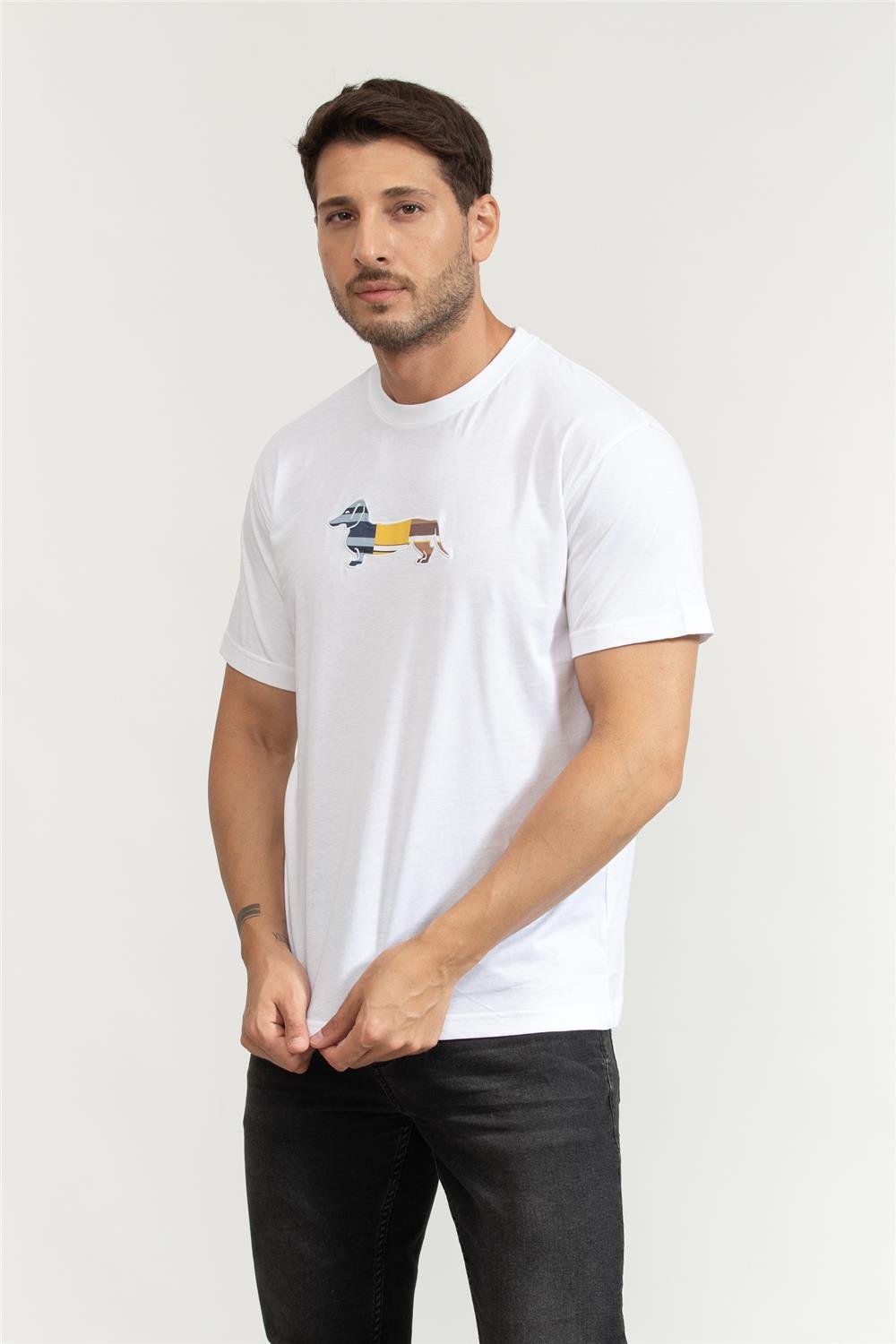 Harmont Blaine Erkek Bisiklet Yaka T-Shirt