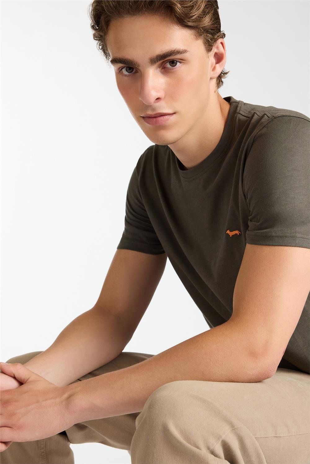 Harmont Blaine Erkek Bisiklet Yaka T-Shirt