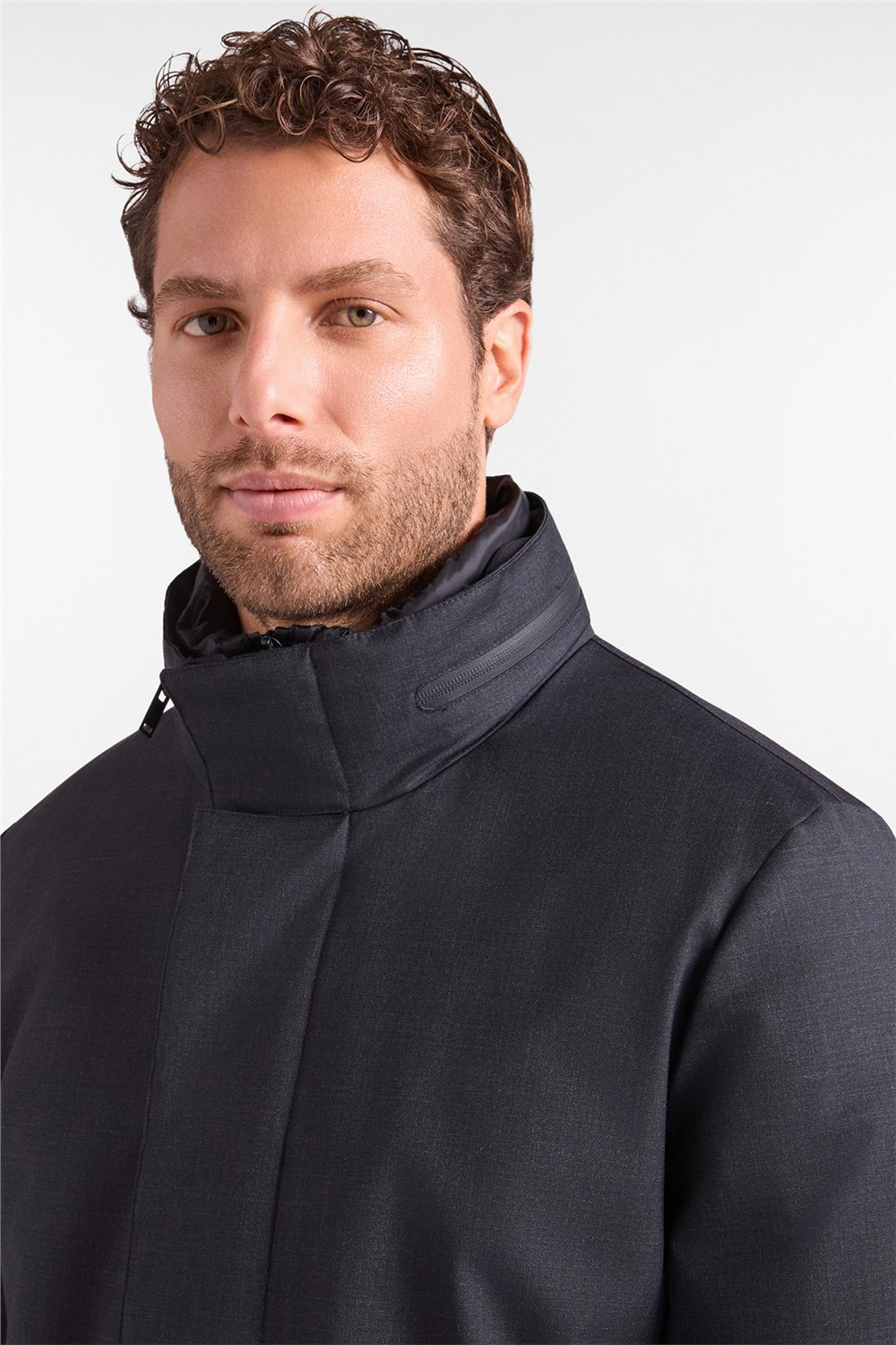 Harmont Blaine Field Jacket In Lana T Erkek Mont