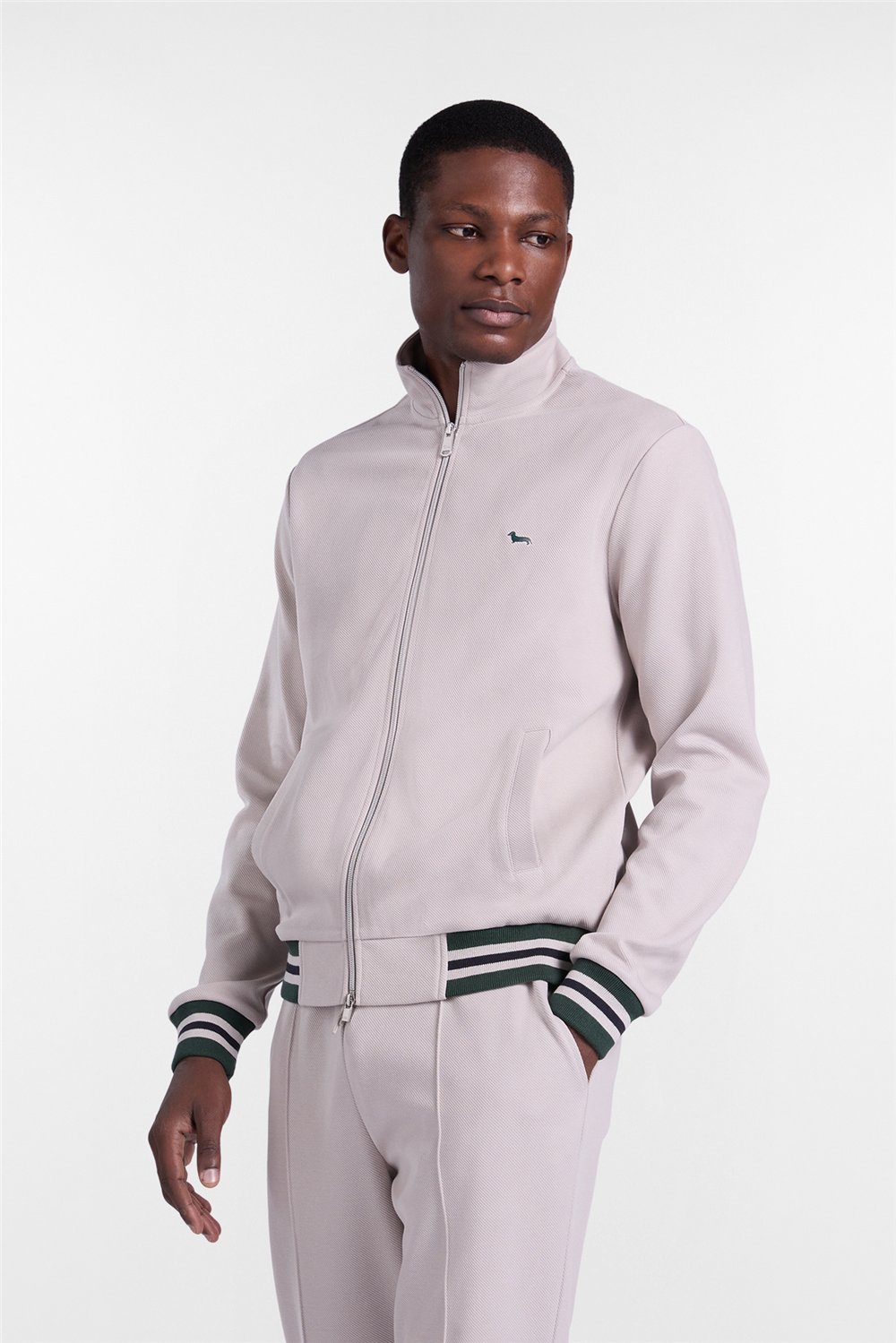 Harmont Blaine Full Zip Balza E Polsi Rig Erkek Fermuarlı Sweatshirt