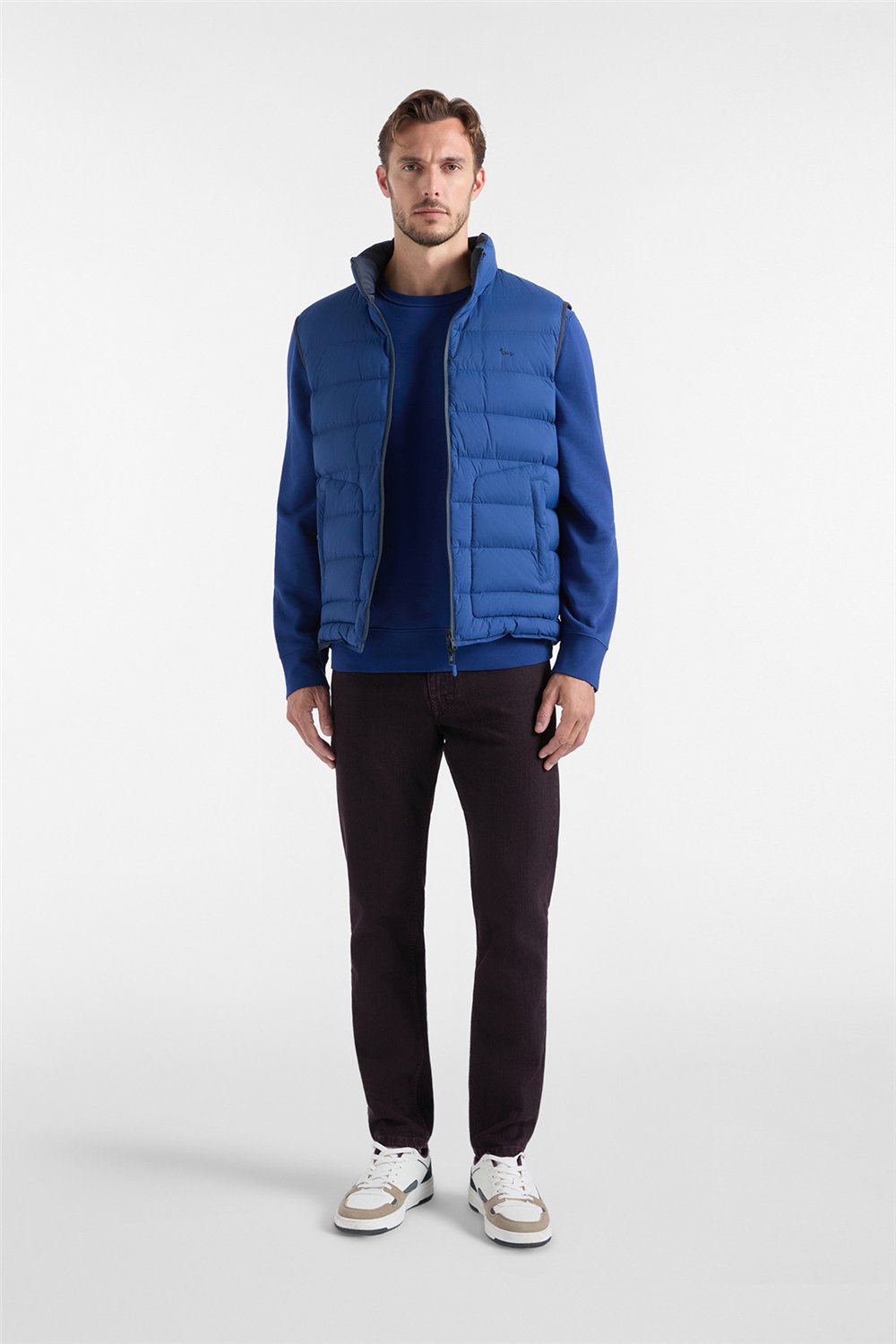 Harmont Blaine Gilet In Ribstop Revers Erkek Şişme Yelek