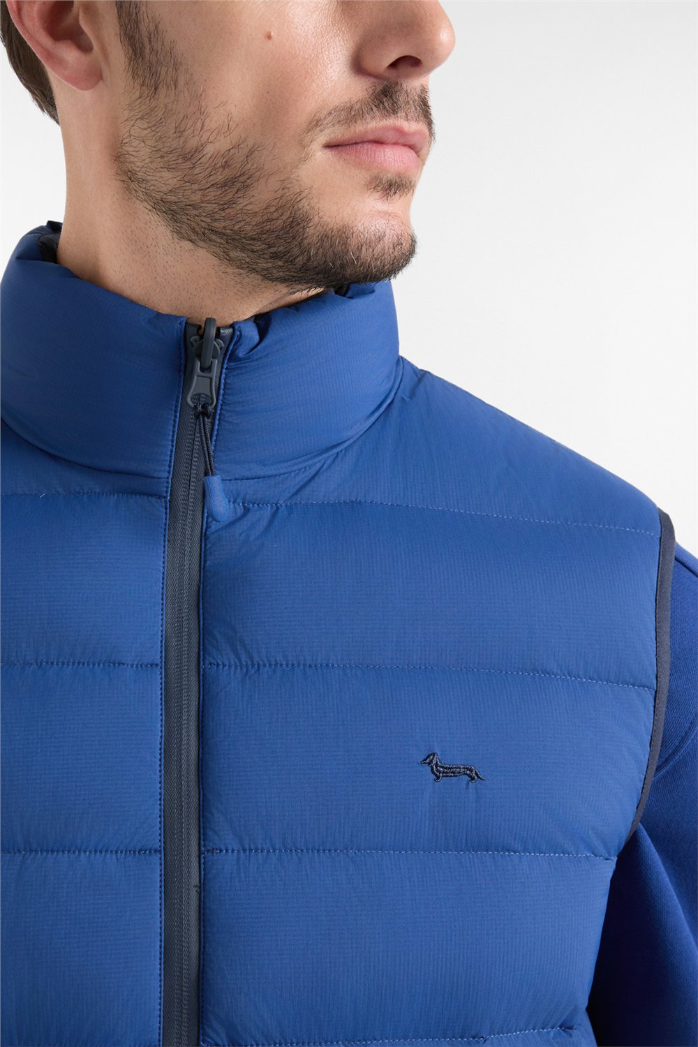 Harmont Blaine Gilet In Ribstop Revers Erkek Şişme Yelek