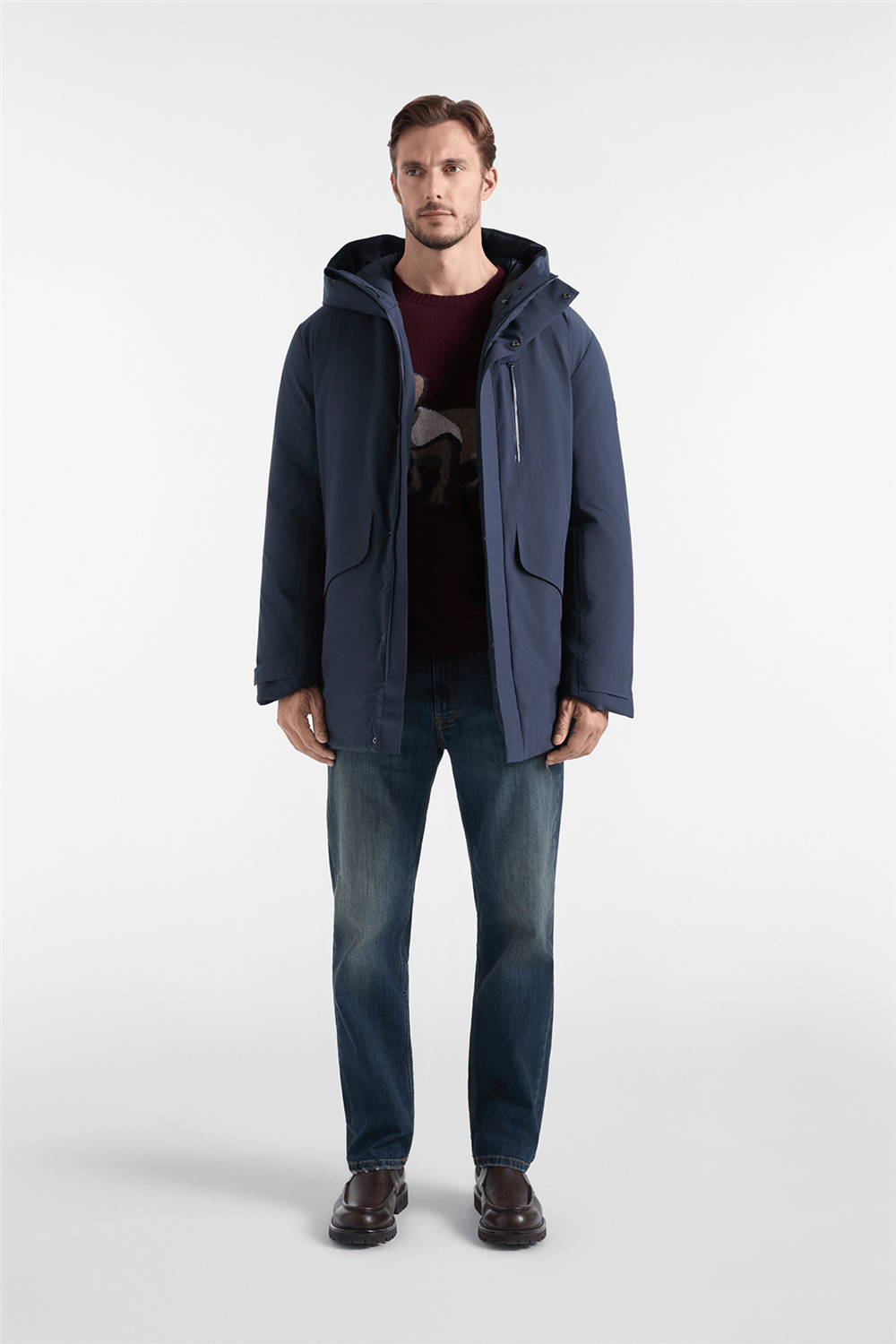 Harmont Blaine GiubbIno In Softshell 3/4 Erkek Mont Lacivert