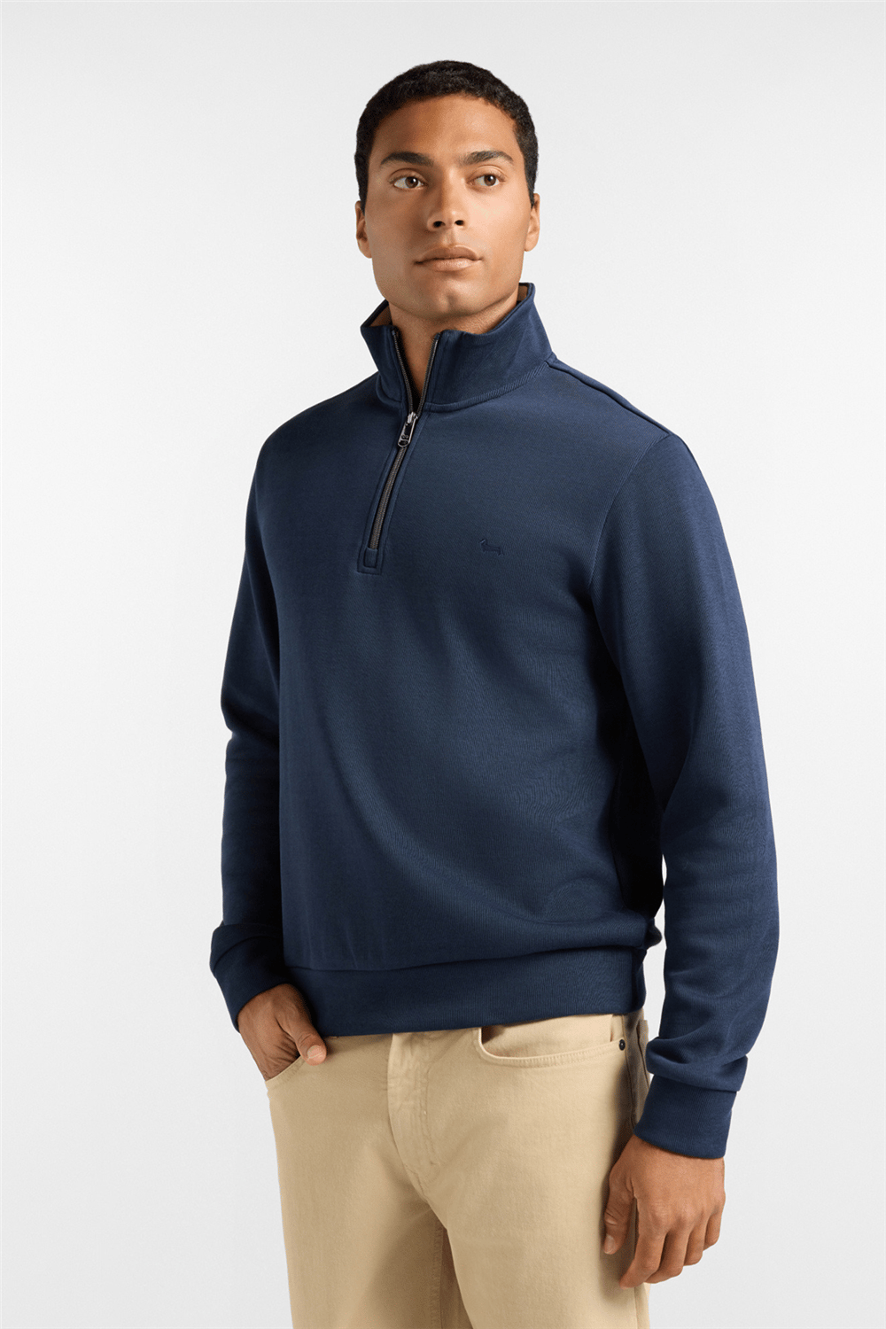 Harmont Blaine Half Zip In Cannetta Di Erkek Eşofman Takımı Lacivert