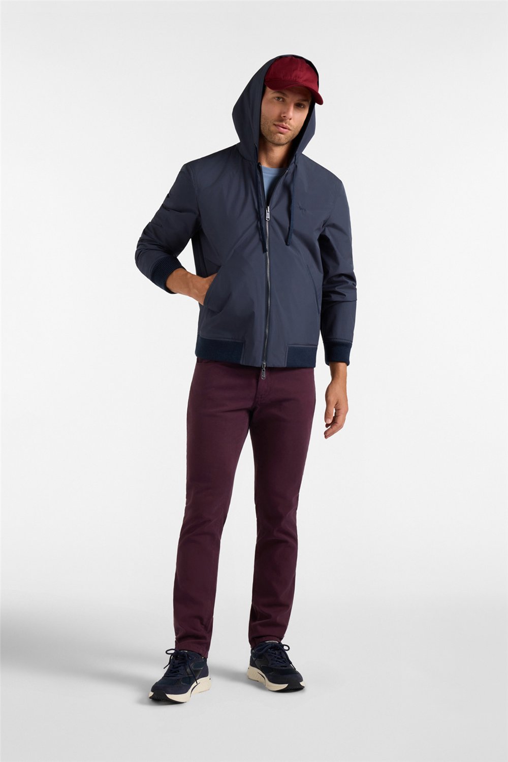 Harmont Blaine K-Way Reversibile Erkek Mont Lacivert