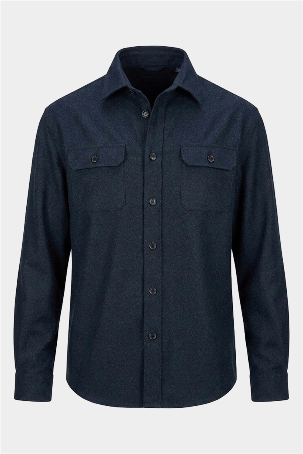 Harmont Blaine Over Shirt Flanella Erkek Gömlek Lacivert